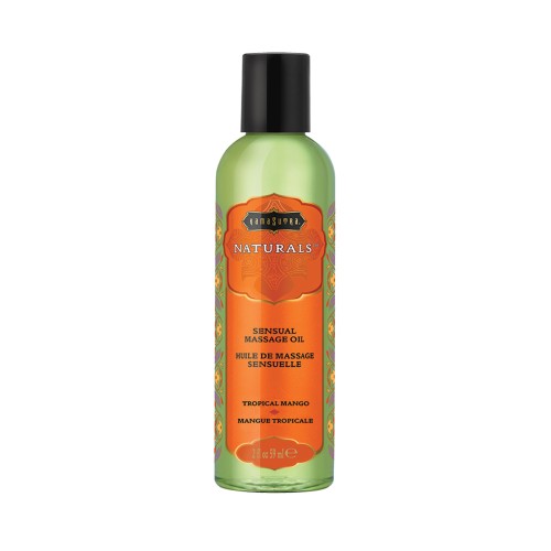 Kama Sutra Naturals Massage Oil Tropical Mango 2oz