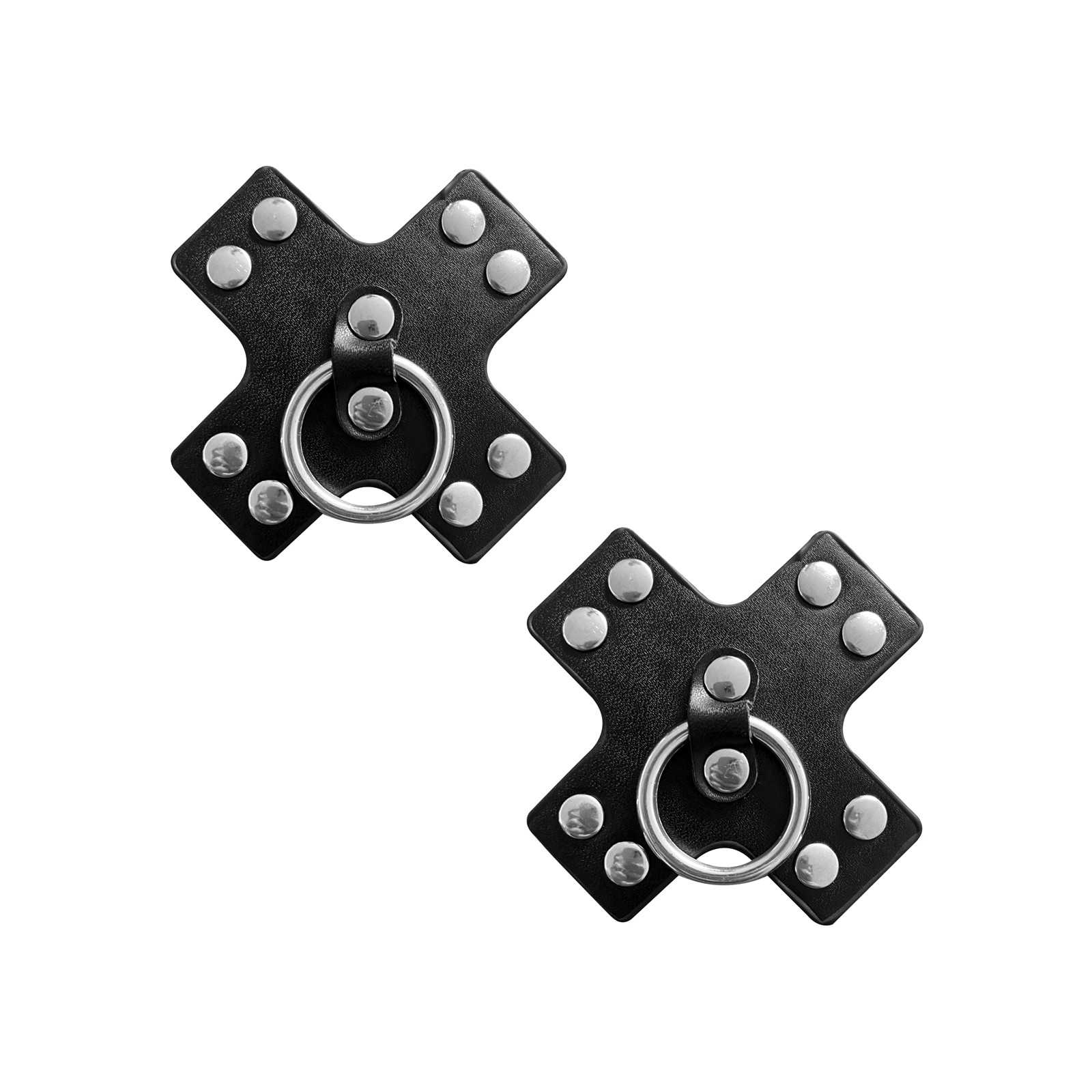 Neva Nude Burlesque Pasties de Cuero Negro Neva Nude Burlesque Pasties de Cuero Negro