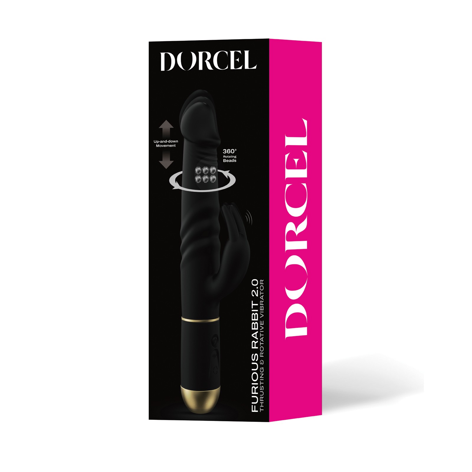 Dorcel Furious Rabbit 2.0 Black - Thrusting and Rotating Pleasure Dorcel Furious Rabbit 2.0 Black - Thrusting and Rotating Pleasure