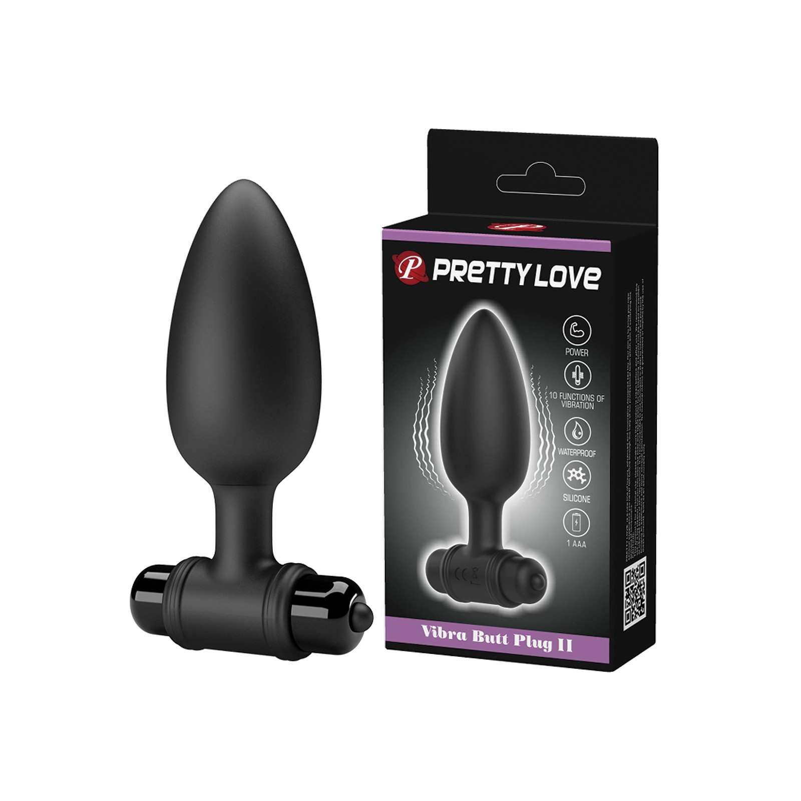 Plug Anal Vibrador Pretty Love II Negro Plug Anal Vibrador Pretty Love II Negro