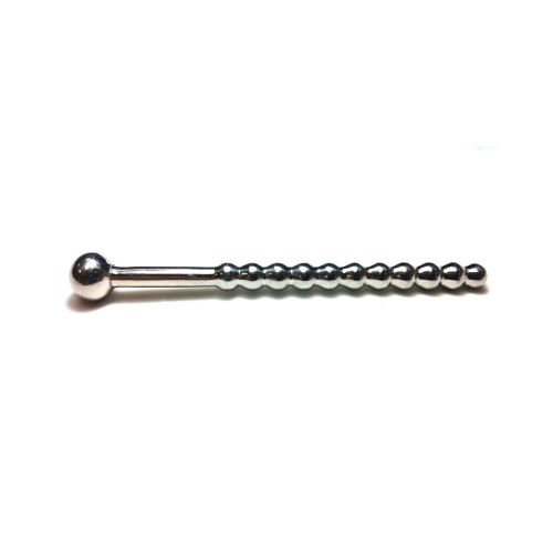 Rouge Stainless Steel Beaded Urethral Probe - 10 cm