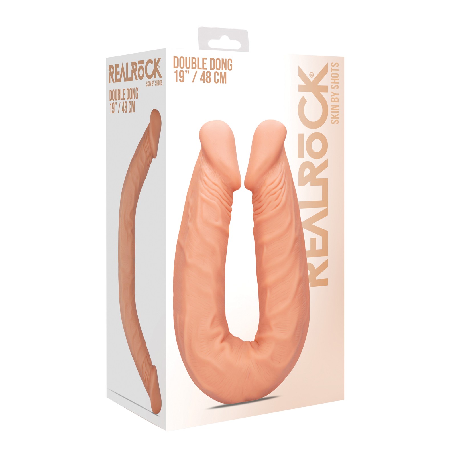 Doble Dildo Shots RealRock de 18 Pulgadas Doble Dildo Shots RealRock de 18 Pulgadas