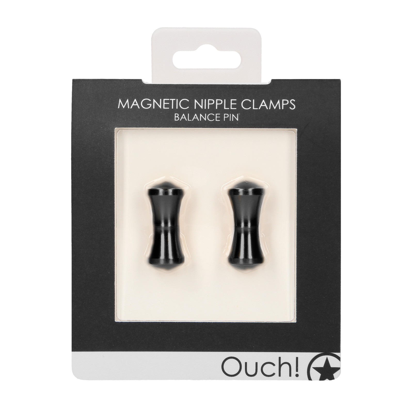 Shots Ouch Balance Magnetic Nipple Clamps Black Shots Ouch Balance Magnetic Nipple Clamps Black