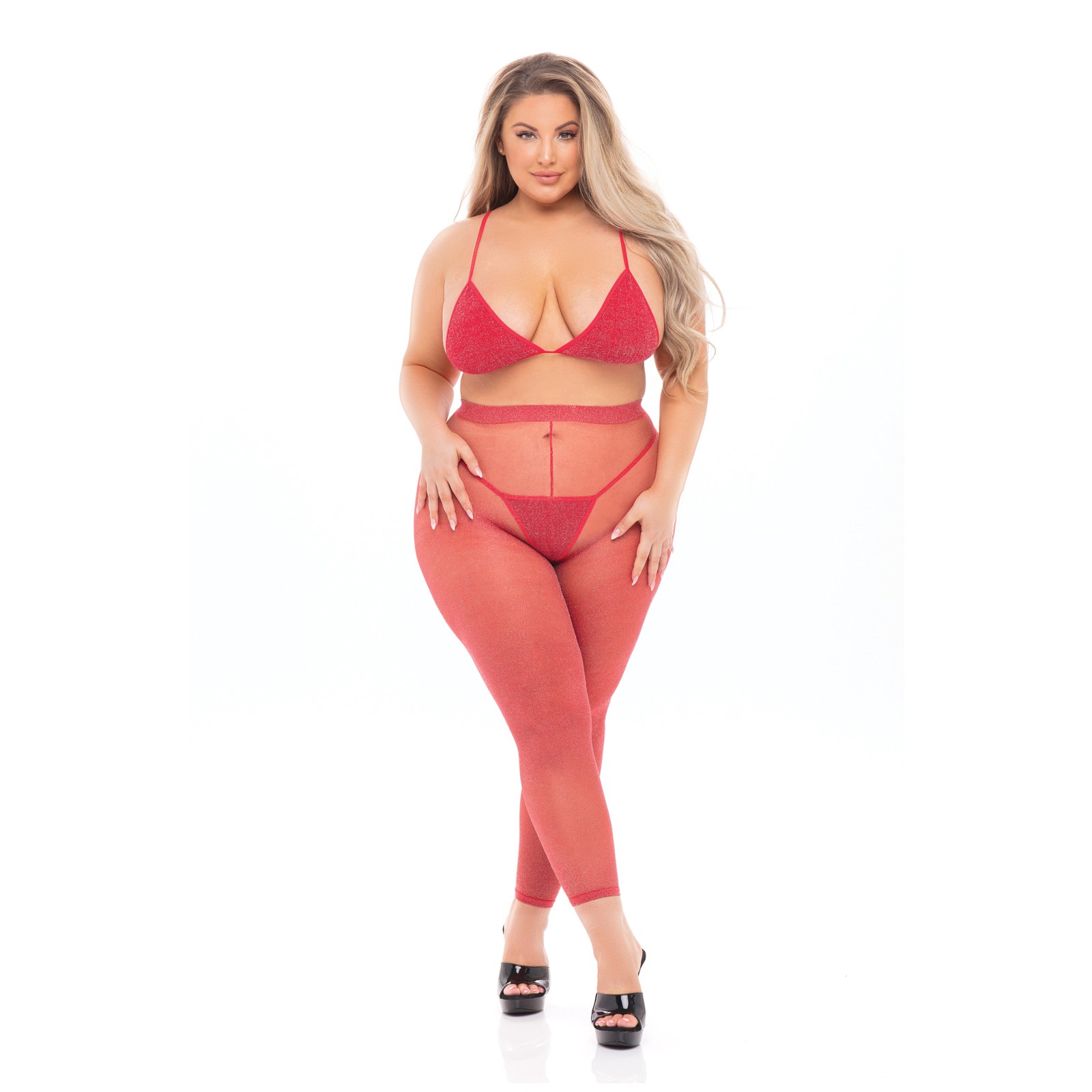 Pink Lipstick Top de Sujetador y Leggings Alto Pedido Rojo QN Pink Lipstick Top de Sujetador y Leggings Alto Pedido Rojo QN