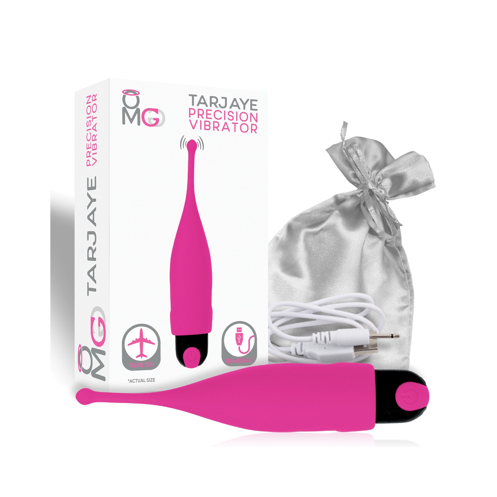 OMG Tarjaye - Estimulador de Precisión de Viaje Rosa OMG Tarjaye - Estimulador de Precisión de Viaje Rosa