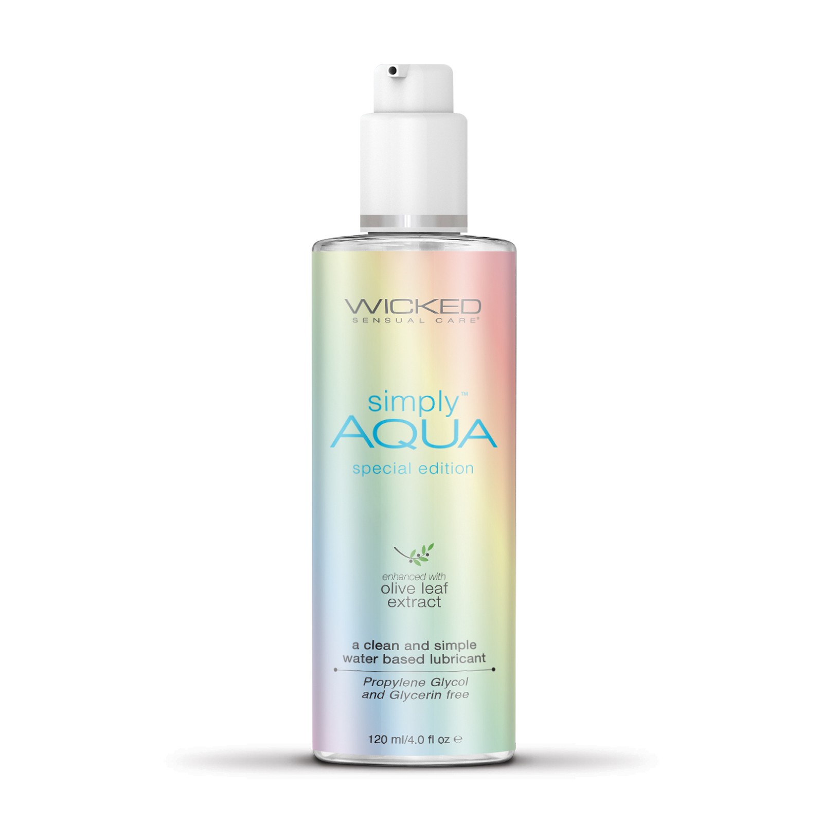 Wicked Sensual Care Simply Aqua Lubricant - 4 oz Wicked Sensual Care Simply Aqua Lubricant - 4 oz