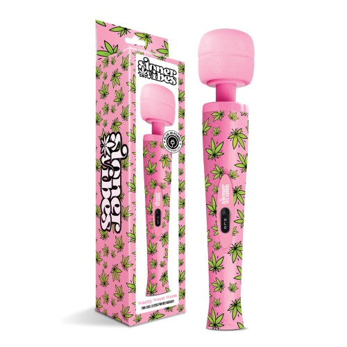 Stoner Vibes Wacky Weed Wand Massager Pink Kush