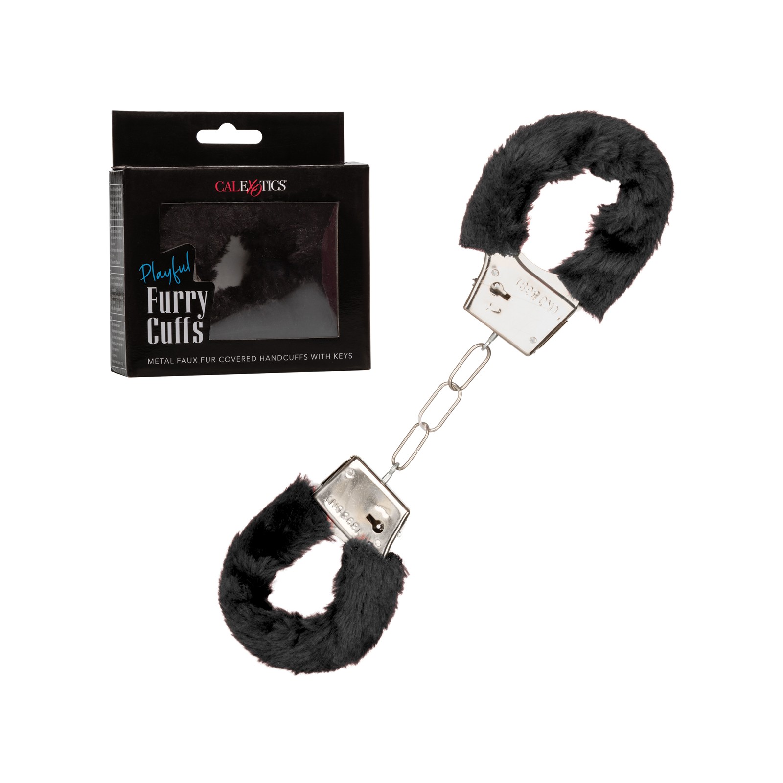 Esposas Peludas Juguetonas - Negras para Juego de Bondage Esposas Peludas Juguetonas - Negras para Juego de Bondage