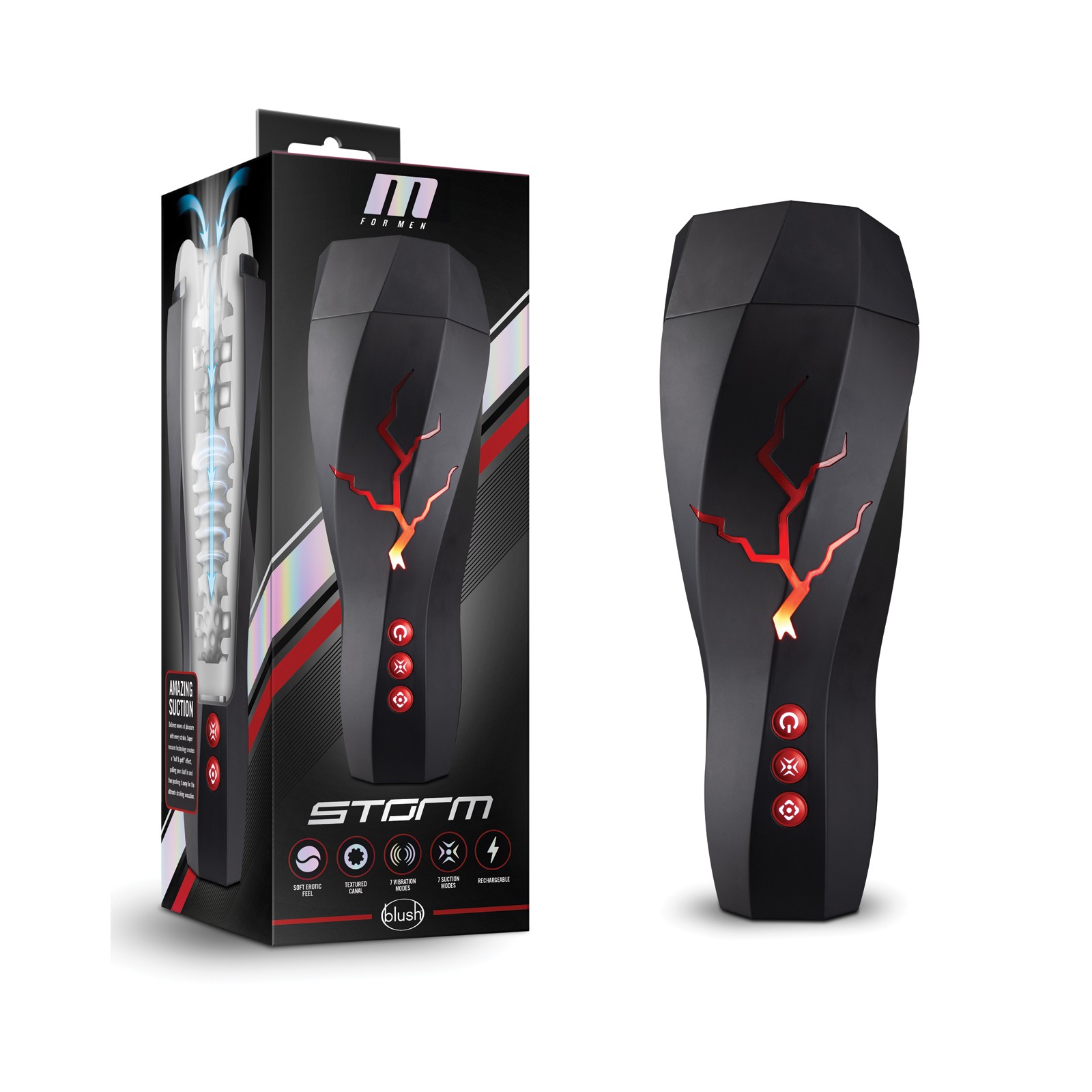 Masturbador M for Men Storm para Satisfacción Máxima Masturbador M for Men Storm para Satisfacción Máxima