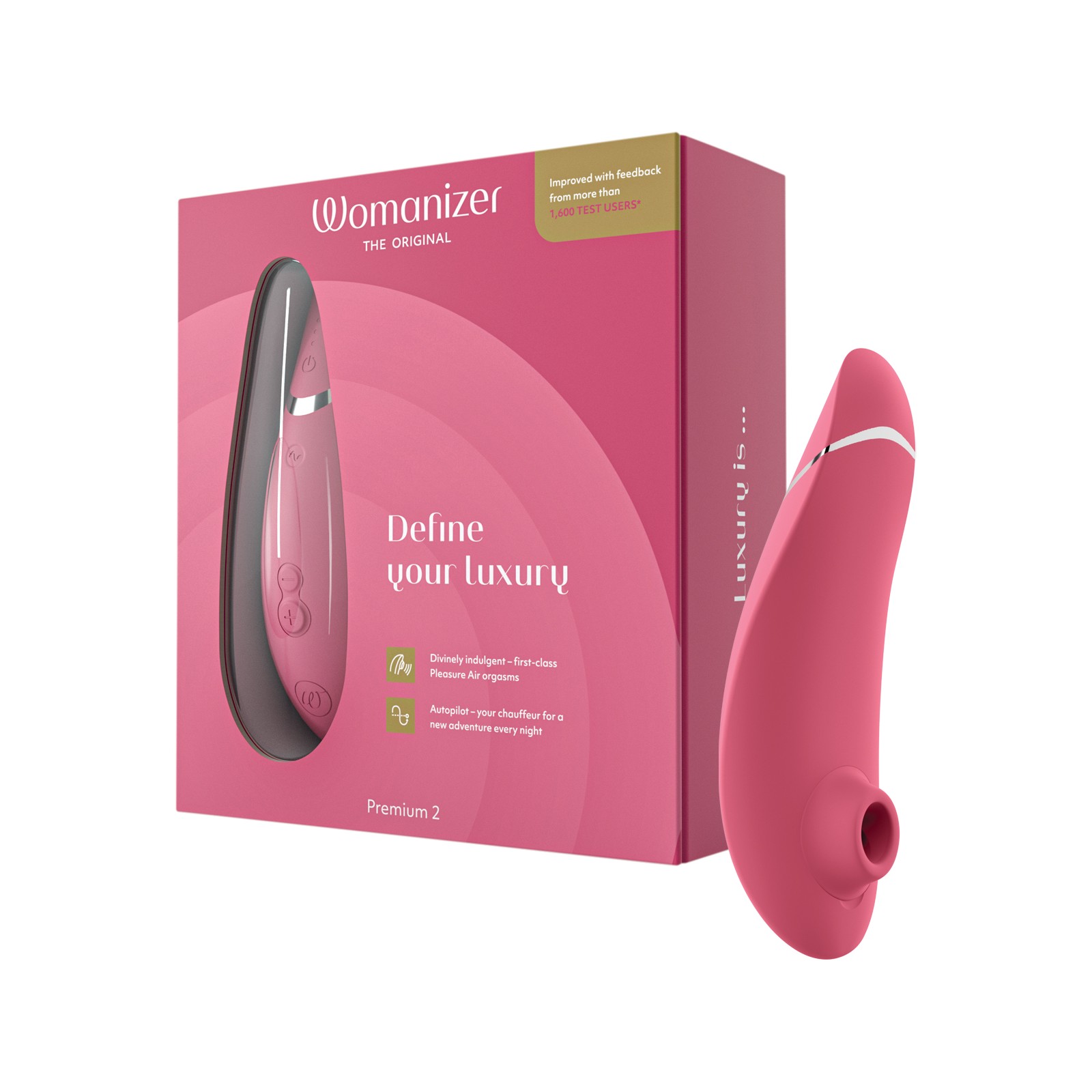 Womanizer Premium 2 Clitoral Stimulator - Raspberry Womanizer Premium 2 Clitoral Stimulator - Raspberry