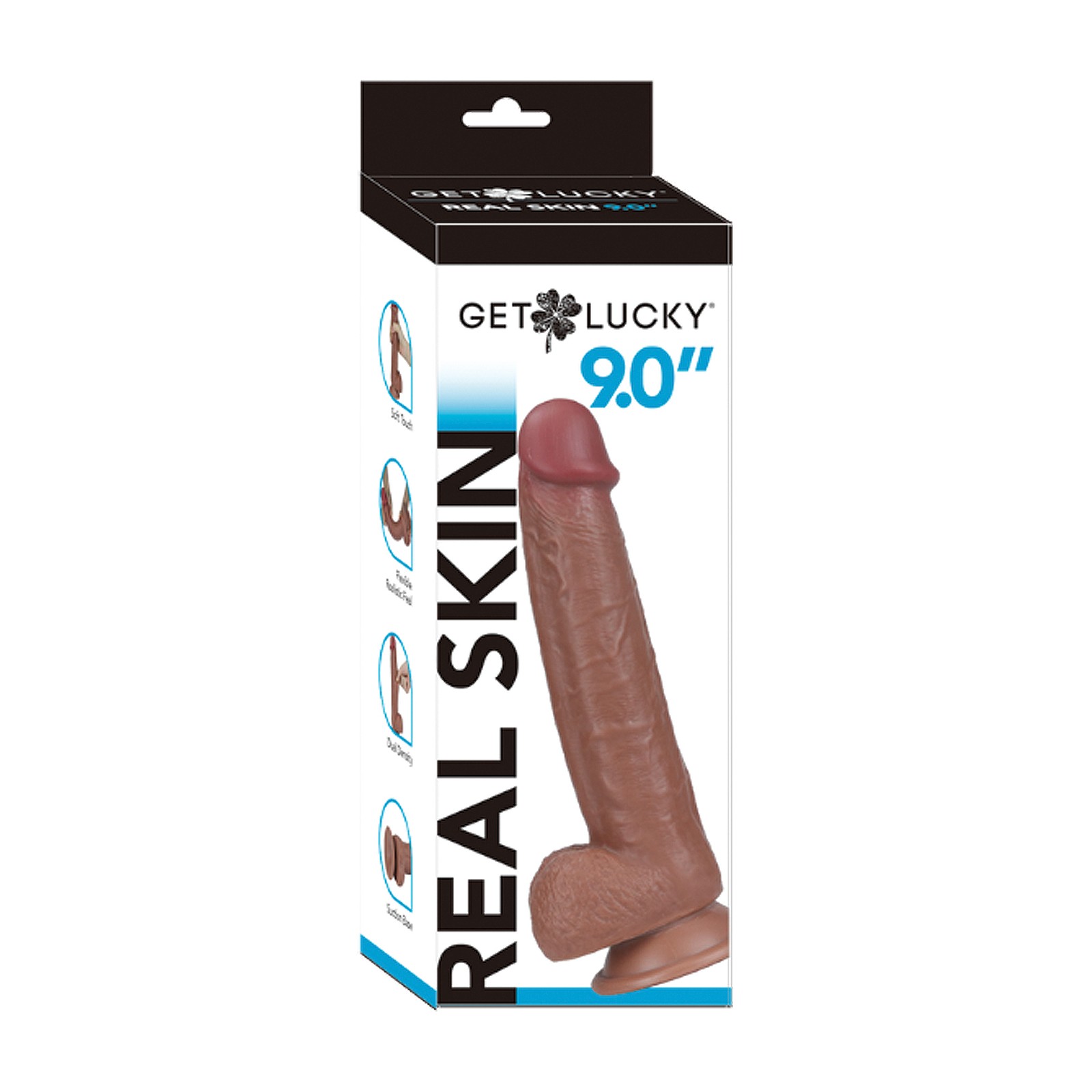 Get Lucky 9.0" Real Skin Dildo - Light Brown Get Lucky 9.0" Real Skin Dildo - Light Brown