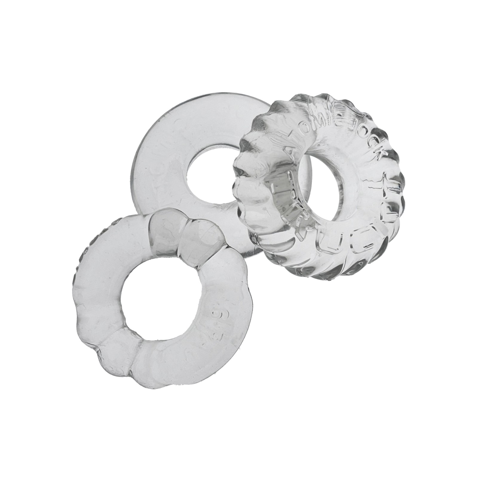 Oxballs Bonemaker 3 Pack Cockring Kit - Clear Oxballs Bonemaker 3 Pack Cockring Kit - Clear