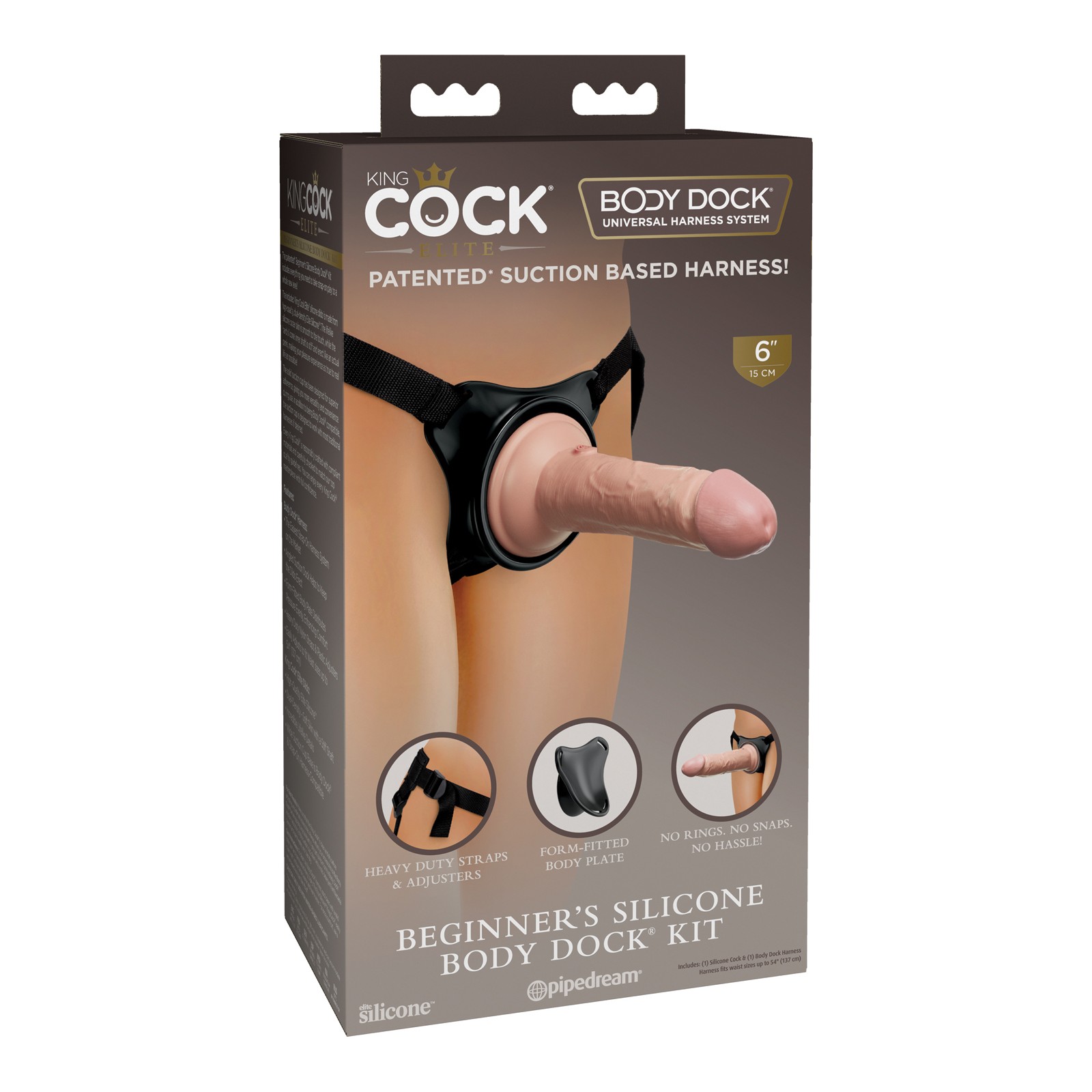 King Cock Elite Beginner's Silicone Body Dock Kit King Cock Elite Beginner's Silicone Body Dock Kit
