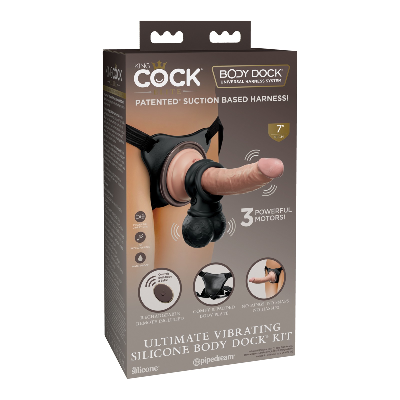 King Cock Elite Dock Corporal Vibratorio King Cock Elite Dock Corporal Vibratorio