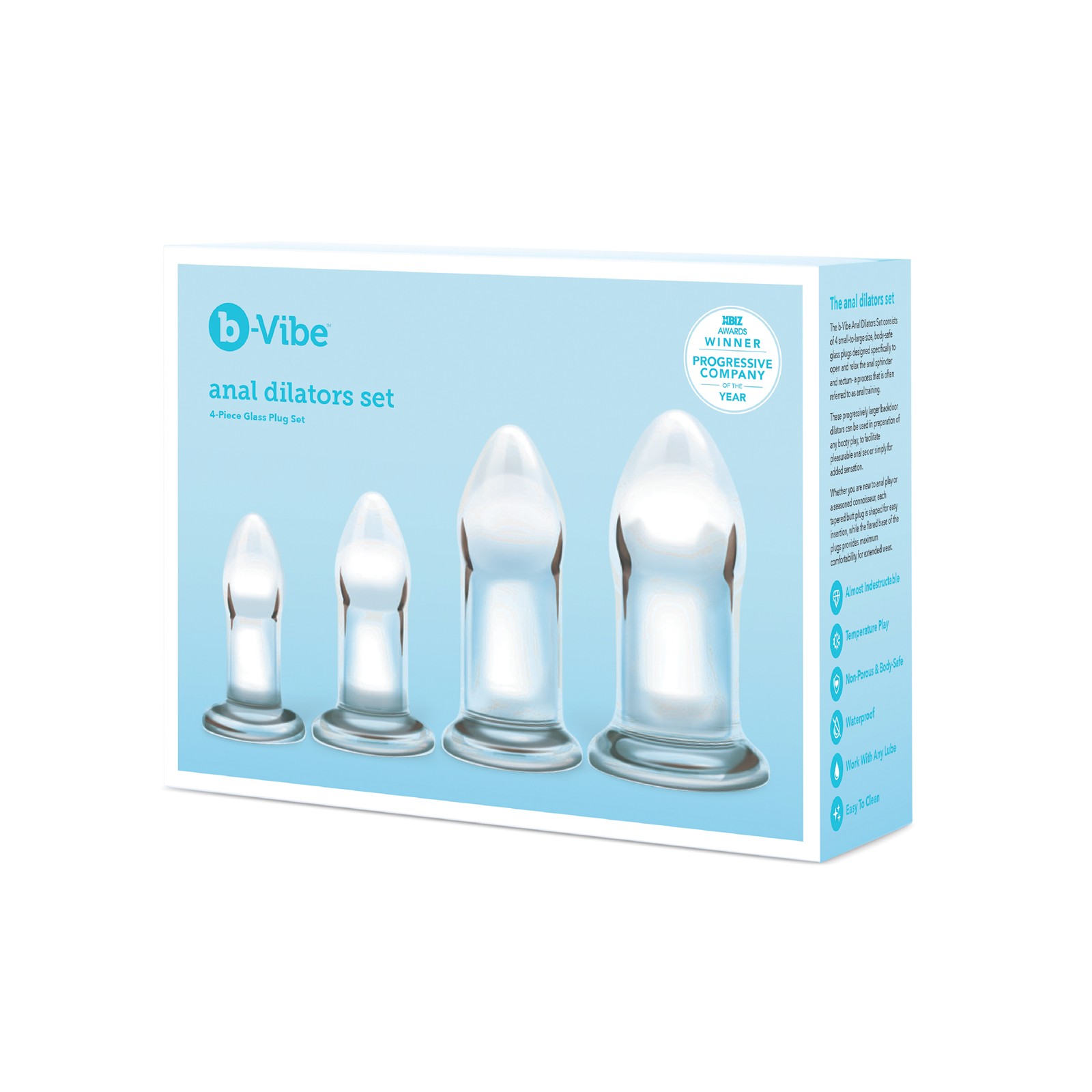 b-Vibe Glass Anal Dilator Set b-Vibe Glass Anal Dilator Set