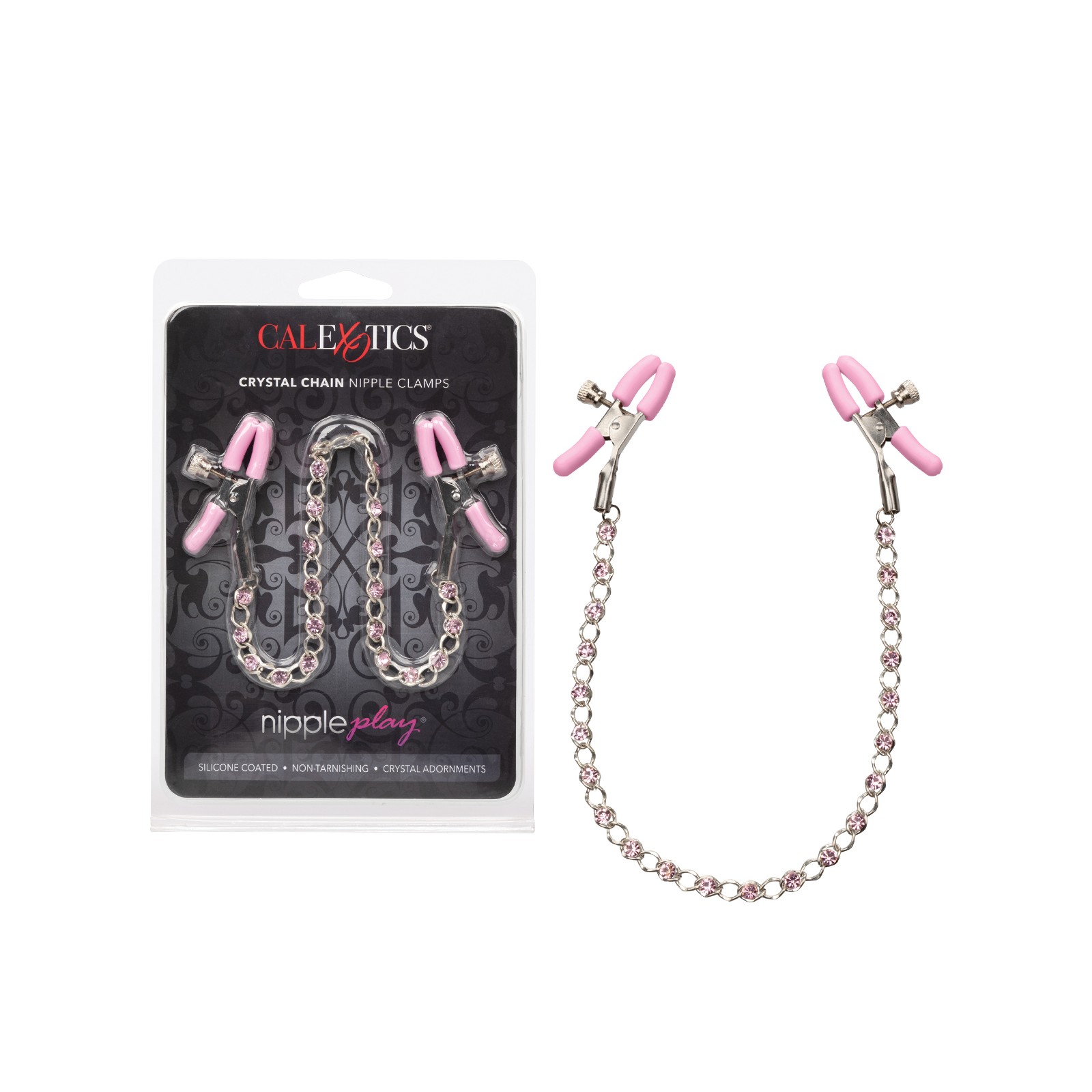 Crystal Chain Nipple Clamps for Pleasurable Teasing Crystal Chain Nipple Clamps for Pleasurable Teasing