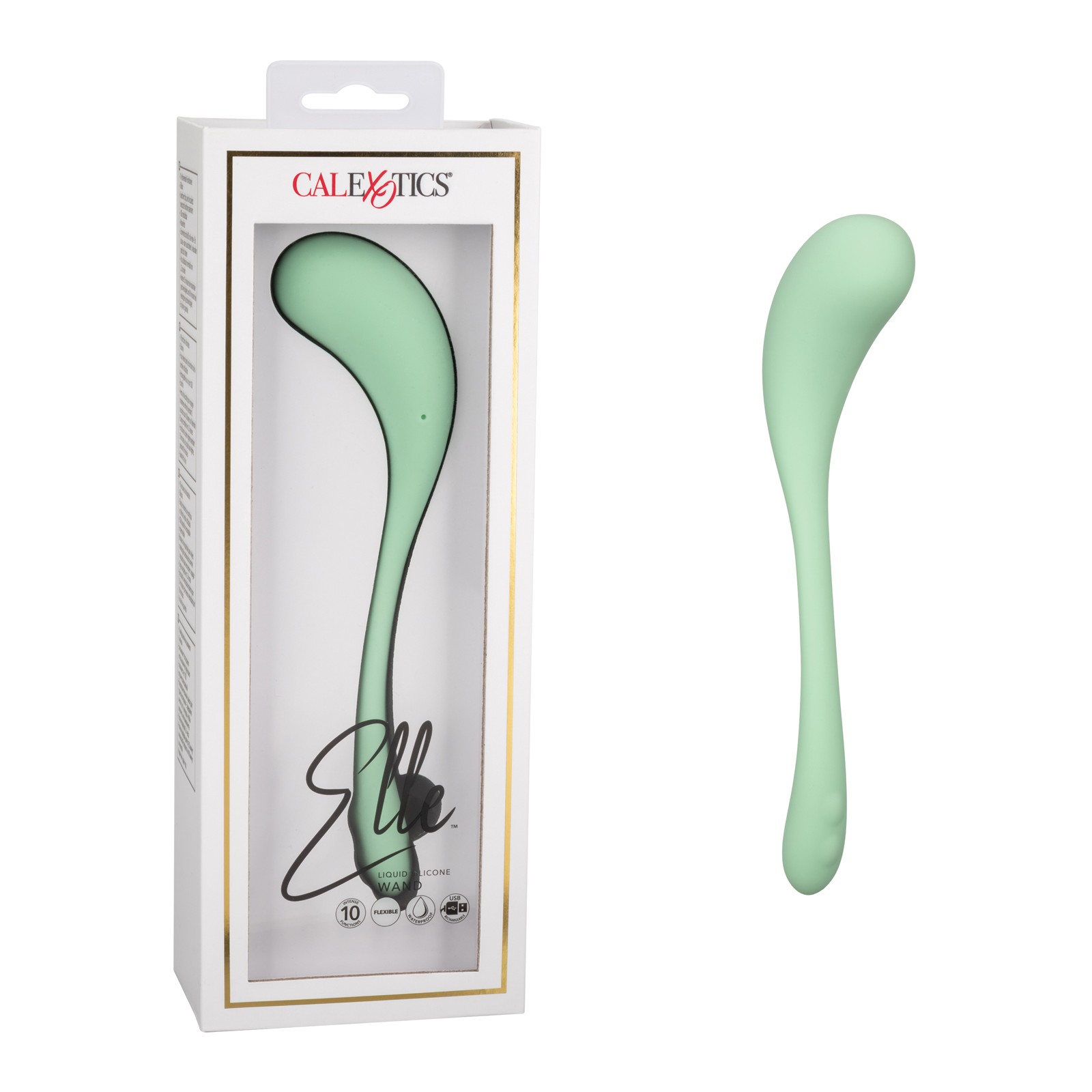 Varita de Silicona Líquida Elle Verde - Placer Versátil Varita de Silicona Líquida Elle Verde - Placer Versátil