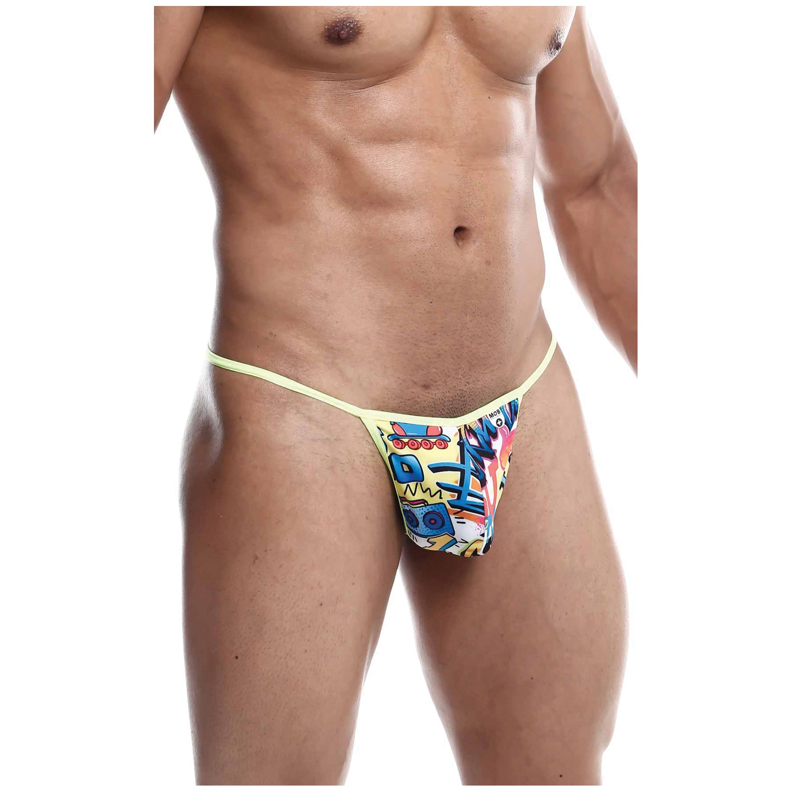 Male Basics Sinful Hipster Wow T Thong - Yellow Print Male Basics Sinful Hipster Wow T Thong - Yellow Print