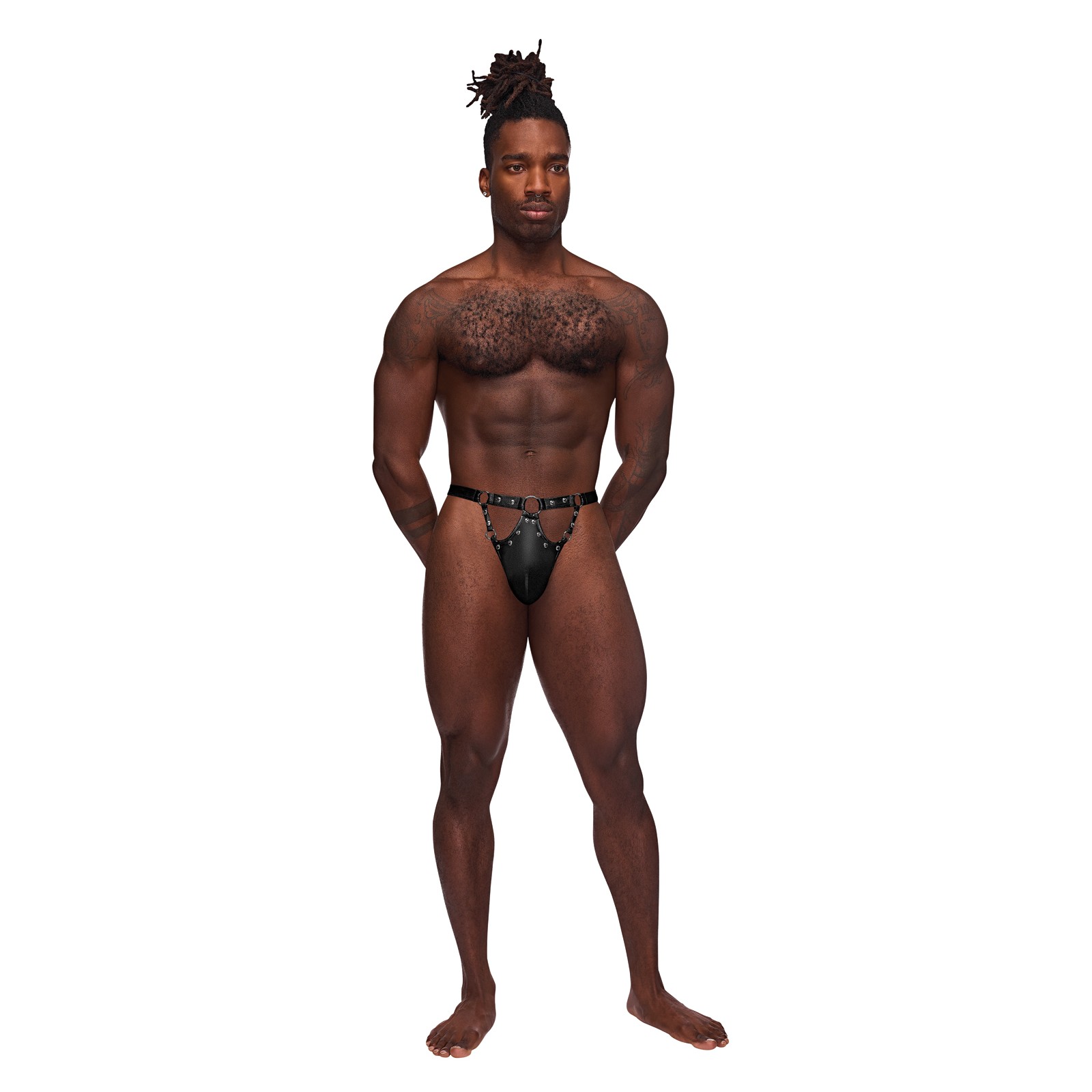 Fetish Jouster Nylon Spandex G-String Black S/M Fetish Jouster Nylon Spandex G-String Black S/M