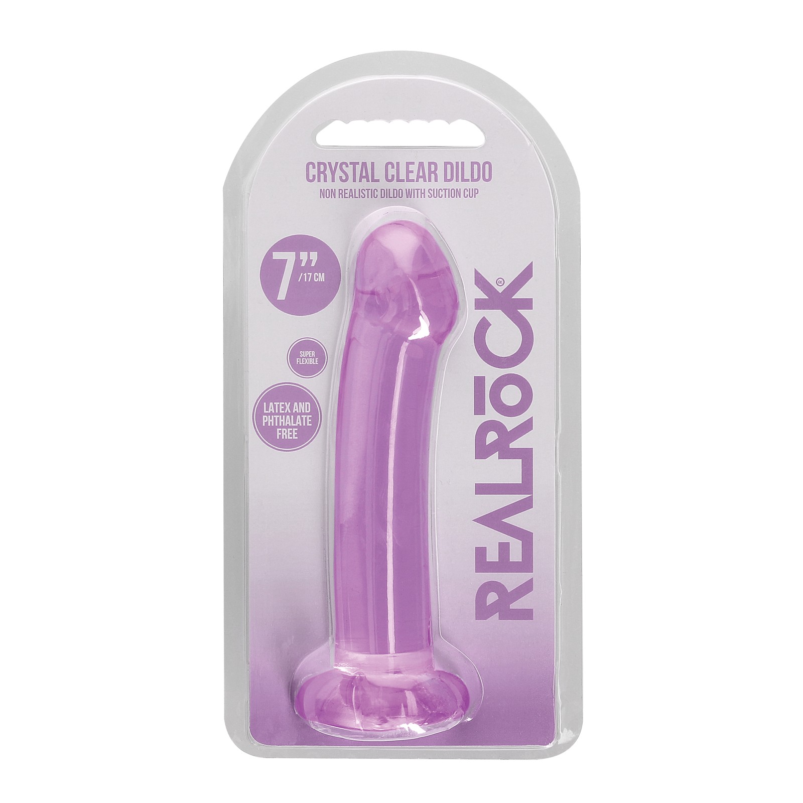 Dildo RealRock Crystal Clear de 7" - Placer Supremo Dildo RealRock Crystal Clear de 7" - Placer Supremo