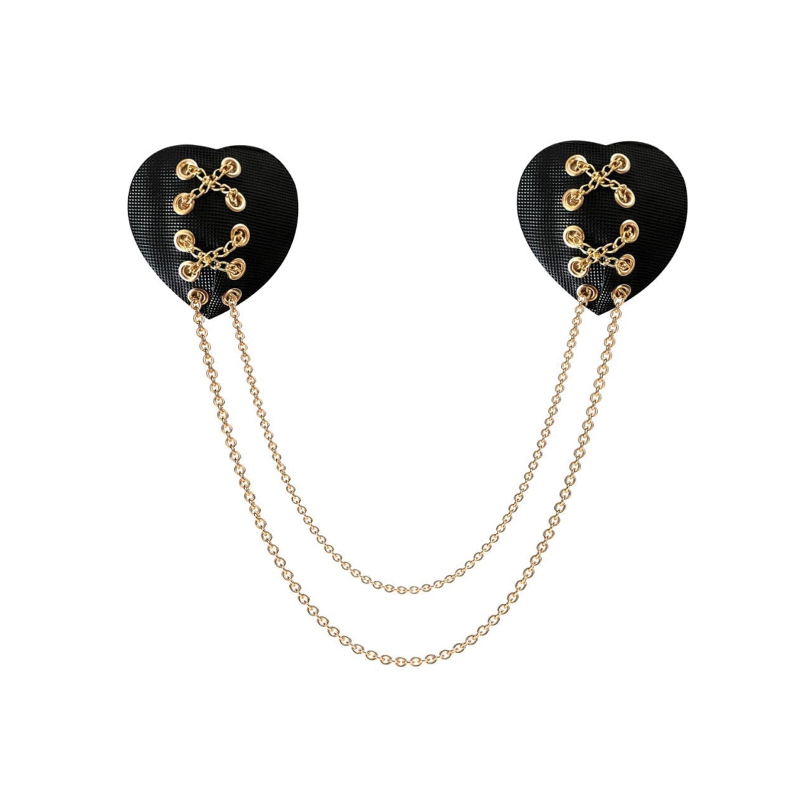 Pasties de Dos Corazones con Cadena Neva Nude - Accesorios Provocativos Pasties de Dos Corazones con Cadena Neva Nude - Accesorios Provocativos