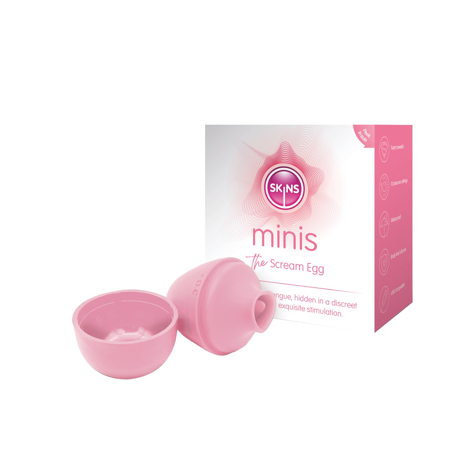Skins Minis The Scream Egg - Potente Estimulación Clitorial Skins Minis The Scream Egg - Potente Estimulación Clitorial