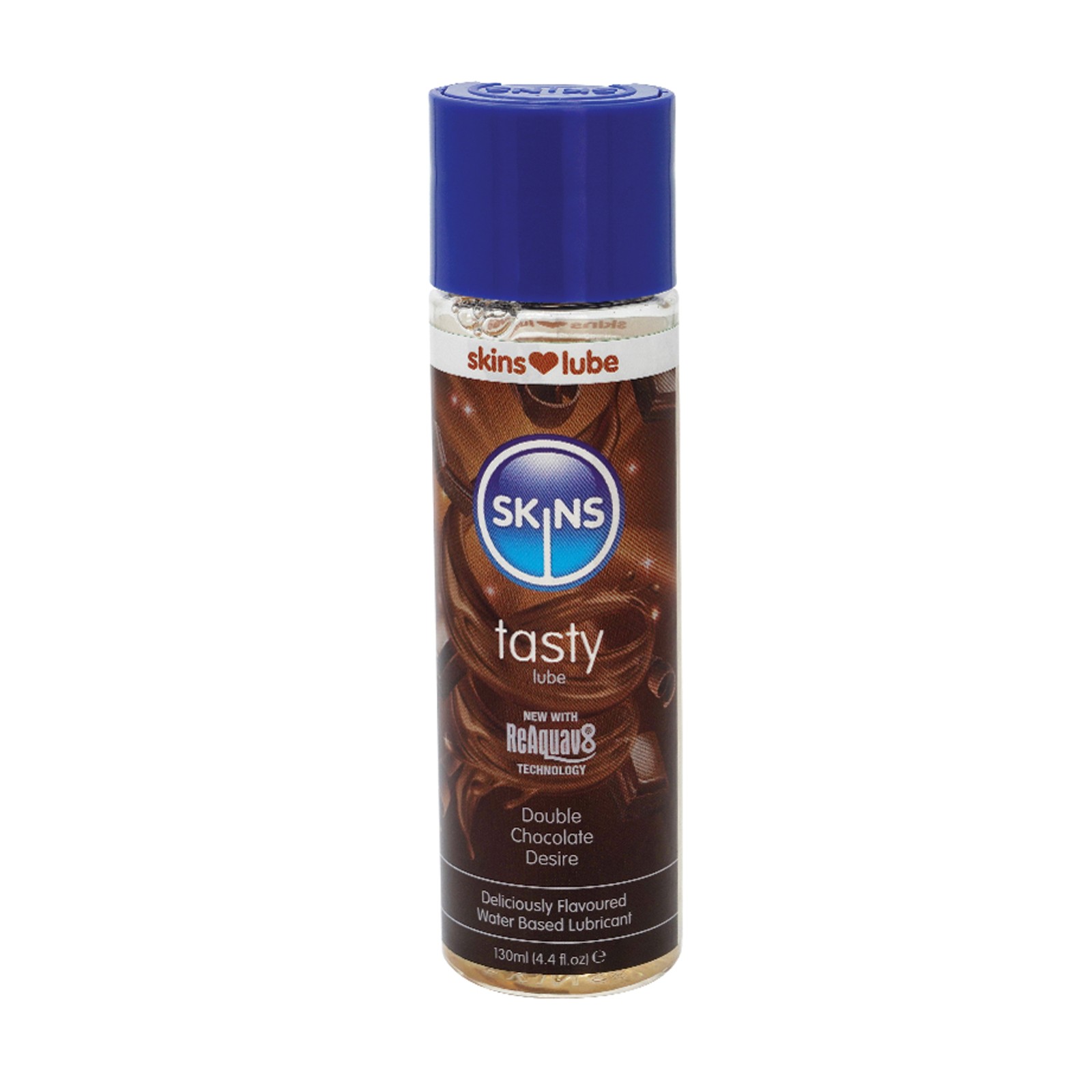 Lubricante a Base de Agua Skins 4.4 oz Chocolate Doble - Placer Saboroso Lubricante a Base de Agua Skins 4.4 oz Chocolate Doble - Placer Saboroso