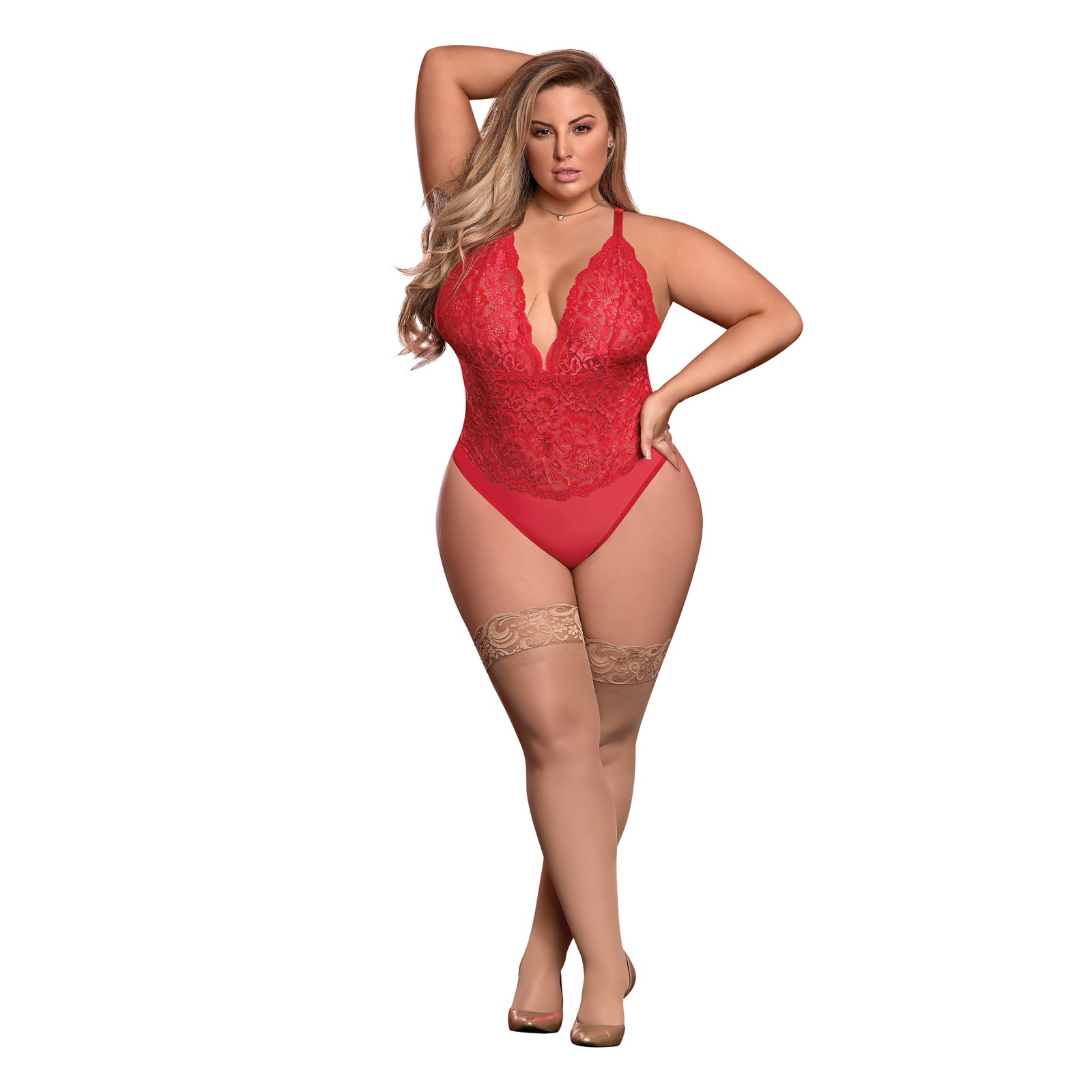Risqué Business Red Lace Teddy Risqué Business Red Lace Teddy