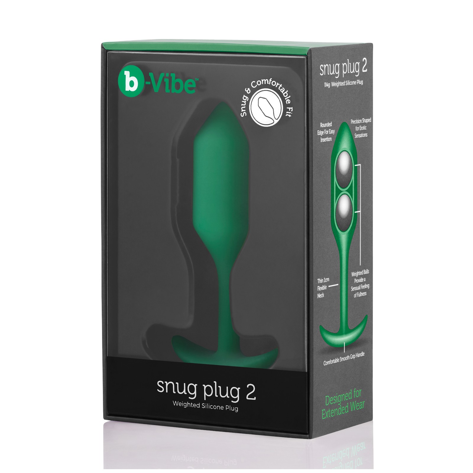 b-Vibe Plug Pesado Snug 2 para Placer b-Vibe Plug Pesado Snug 2 para Placer