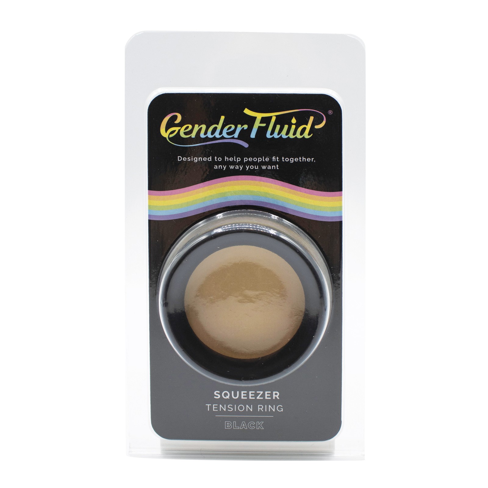 Gender Fluid Squeezer Tension Ring Black for Better Erection Gender Fluid Squeezer Tension Ring Black for Better Erection