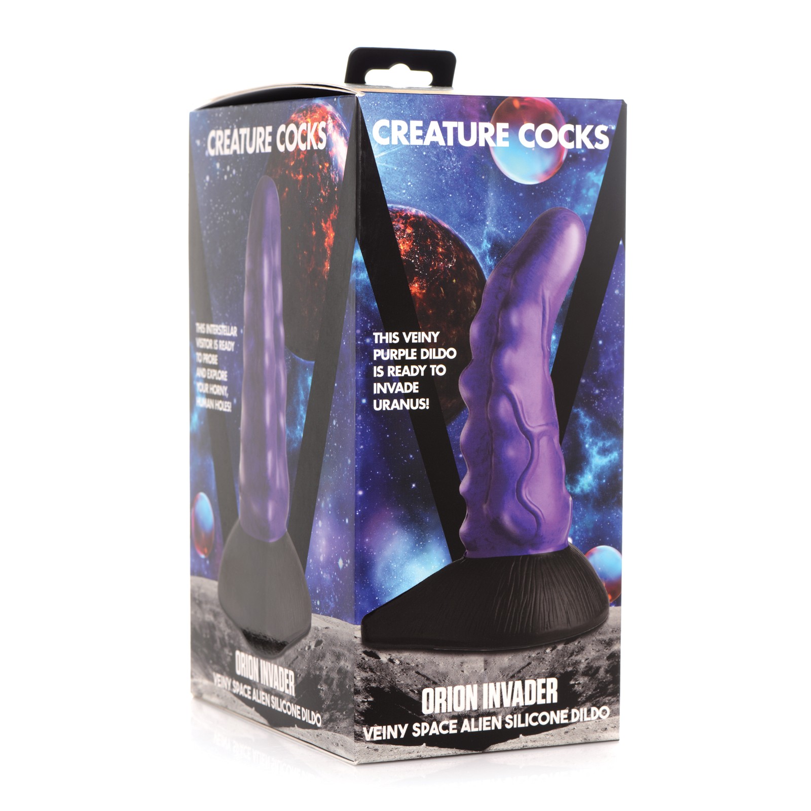 Orion Invader Veiny Dildo Purple/Black Orion Invader Veiny Dildo Purple/Black