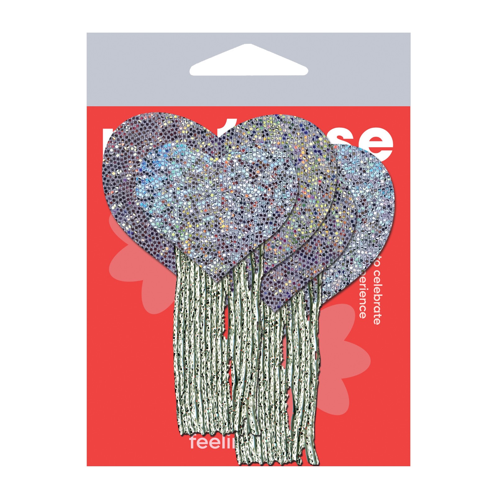 Pastease Corazón de Purpurina con Borlas - Accesorio Brillante para Diversión Pastease Corazón de Purpurina con Borlas - Accesorio Brillante para Diversión