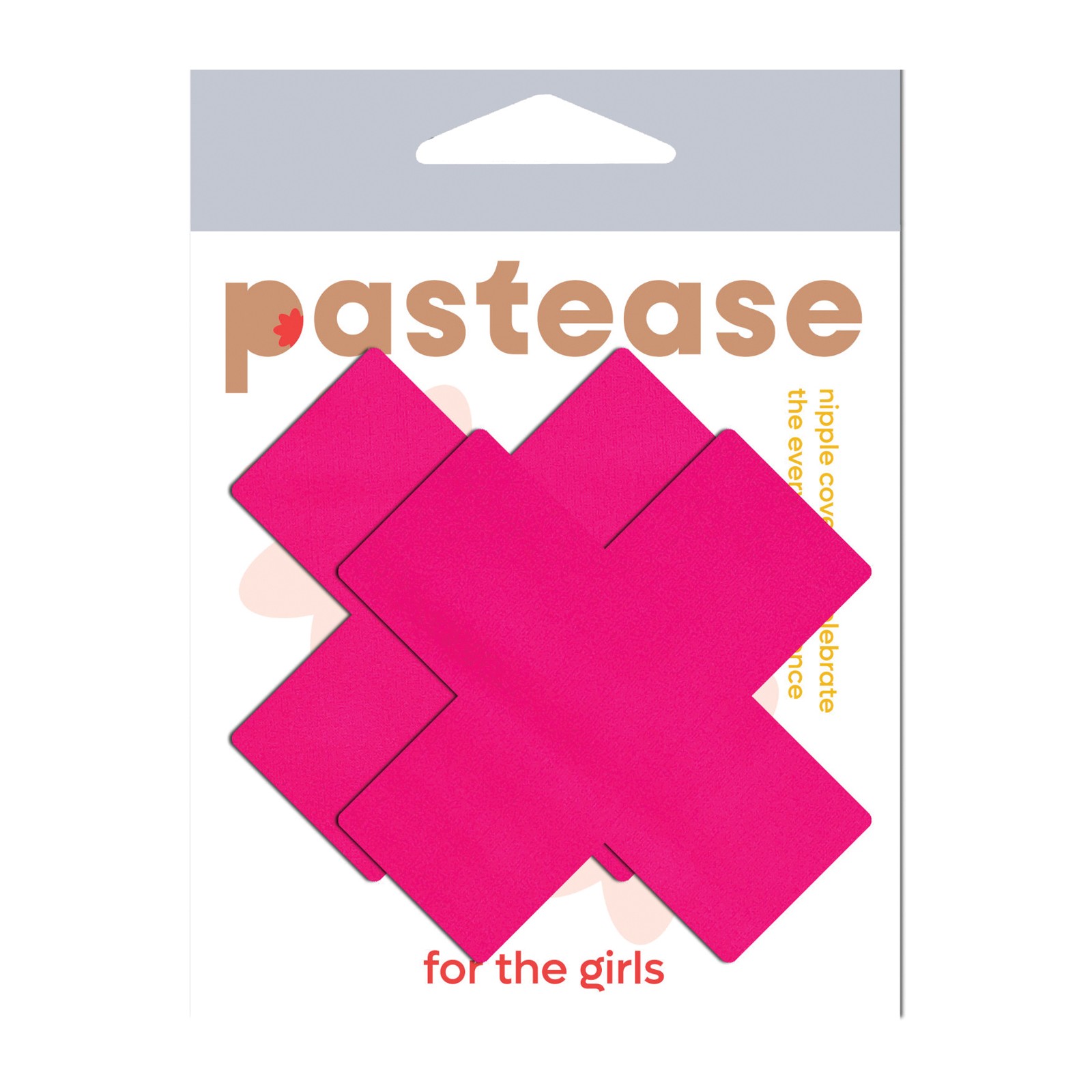 Neon Pink Pastease Cross Nipple Pasties - Light Reactive Neon Pink Pastease Cross Nipple Pasties - Light Reactive