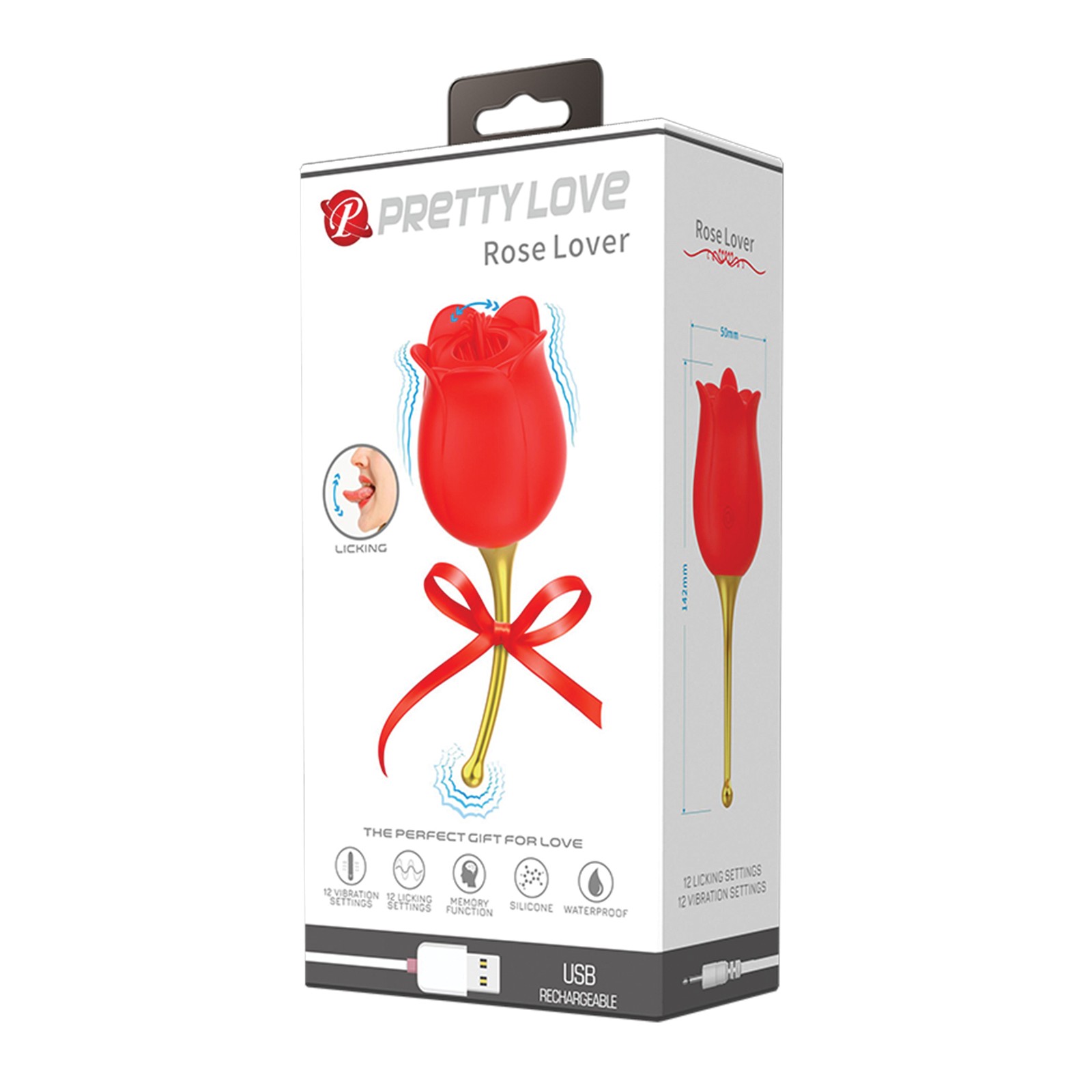 Pretty Love Licking Rose Lover Vibrator Pretty Love Licking Rose Lover Vibrator