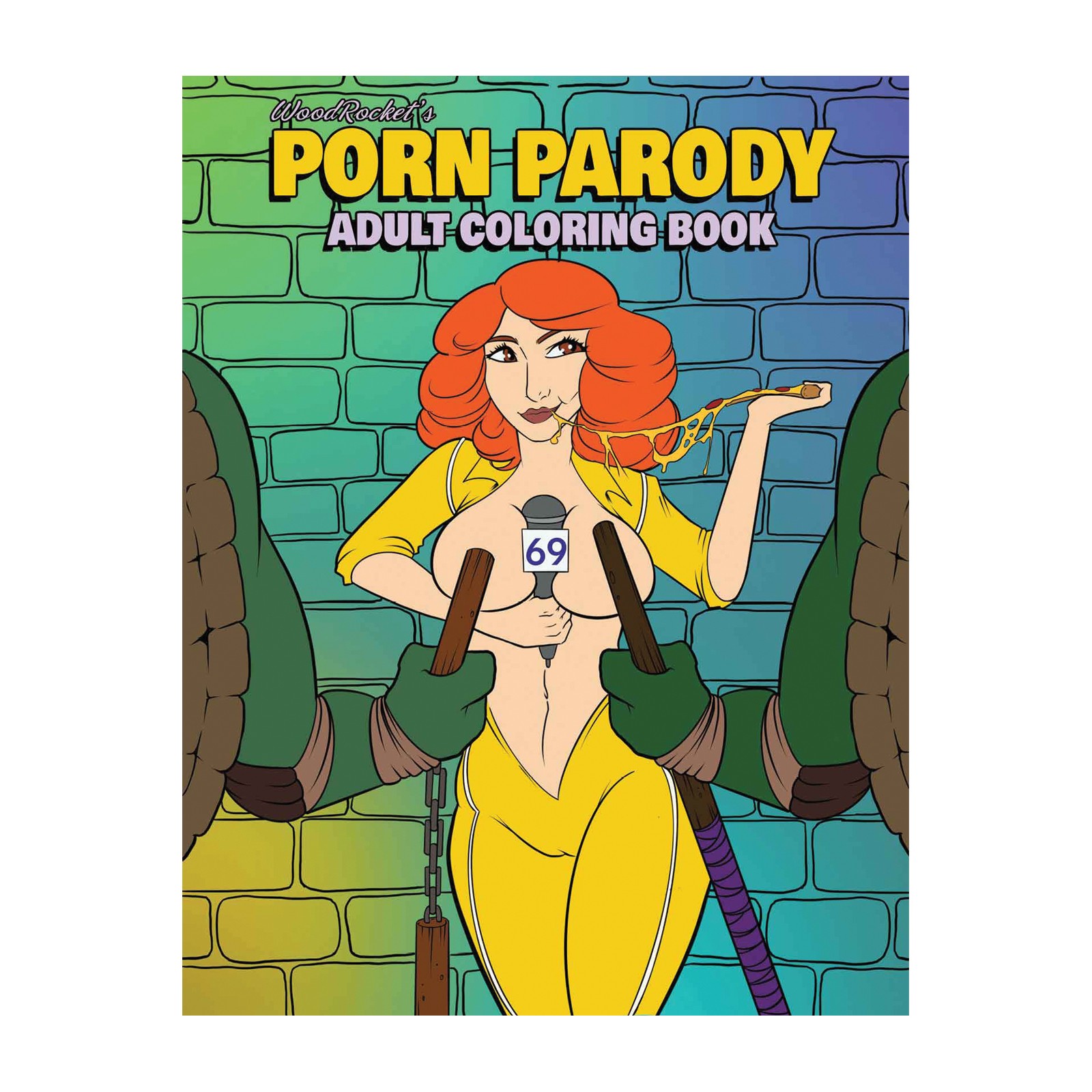 Wood Rocket Adult Coloring Book - Fun Parody Illustrations Wood Rocket Adult Coloring Book - Fun Parody Illustrations
