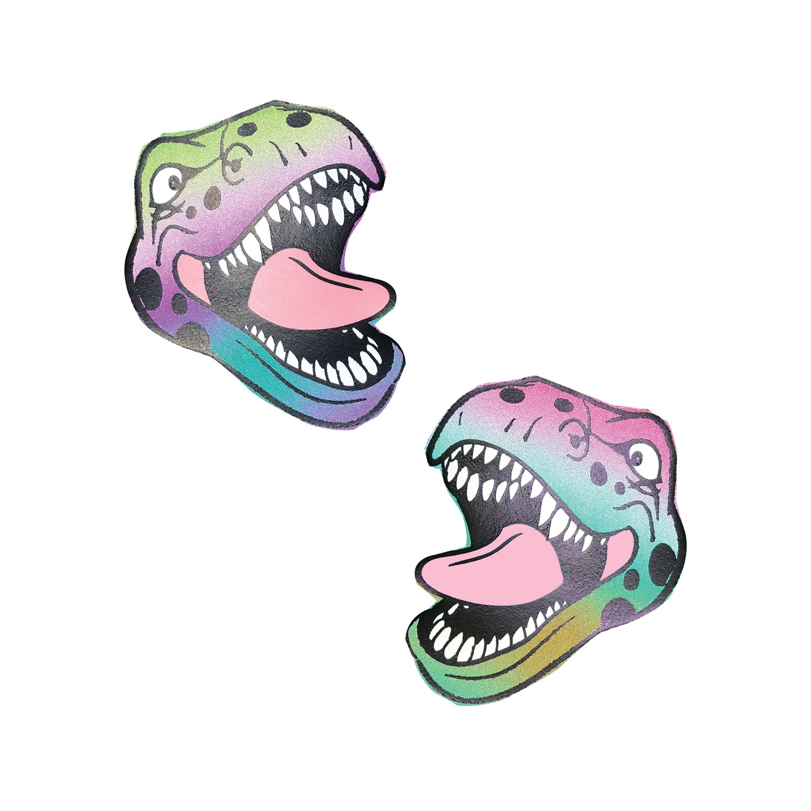 Pasties Reflectantes de Dinosaurio Neva Nude Arcoíris Pasties Reflectantes de Dinosaurio Neva Nude Arcoíris