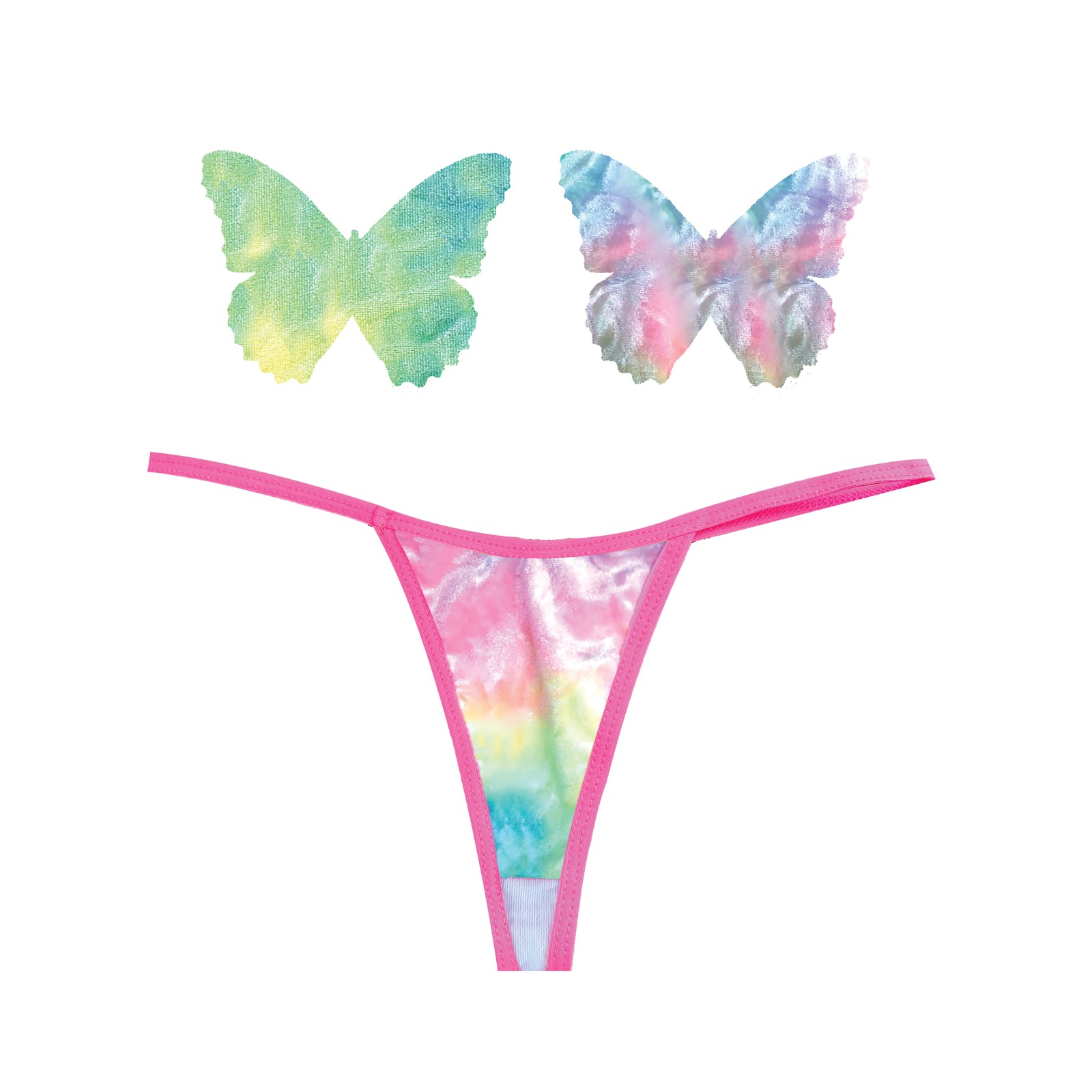 Neva Nude Naughty Knix Rainbow G-String & Pasties Neva Nude Naughty Knix Rainbow G-String & Pasties