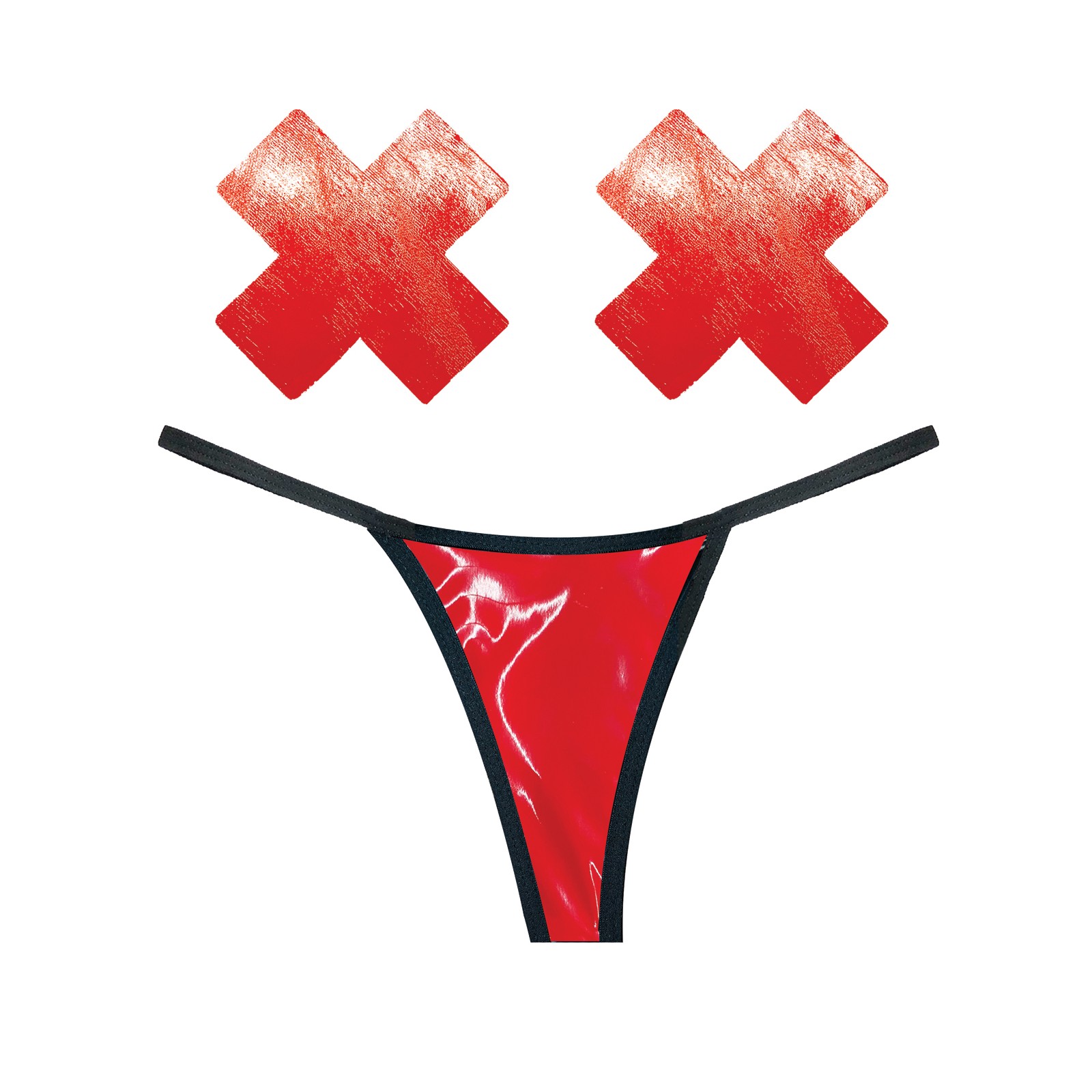 G-String Rojo Neva Nude Naughty Knix para Mujeres Atrevidas G-String Rojo Neva Nude Naughty Knix para Mujeres Atrevidas