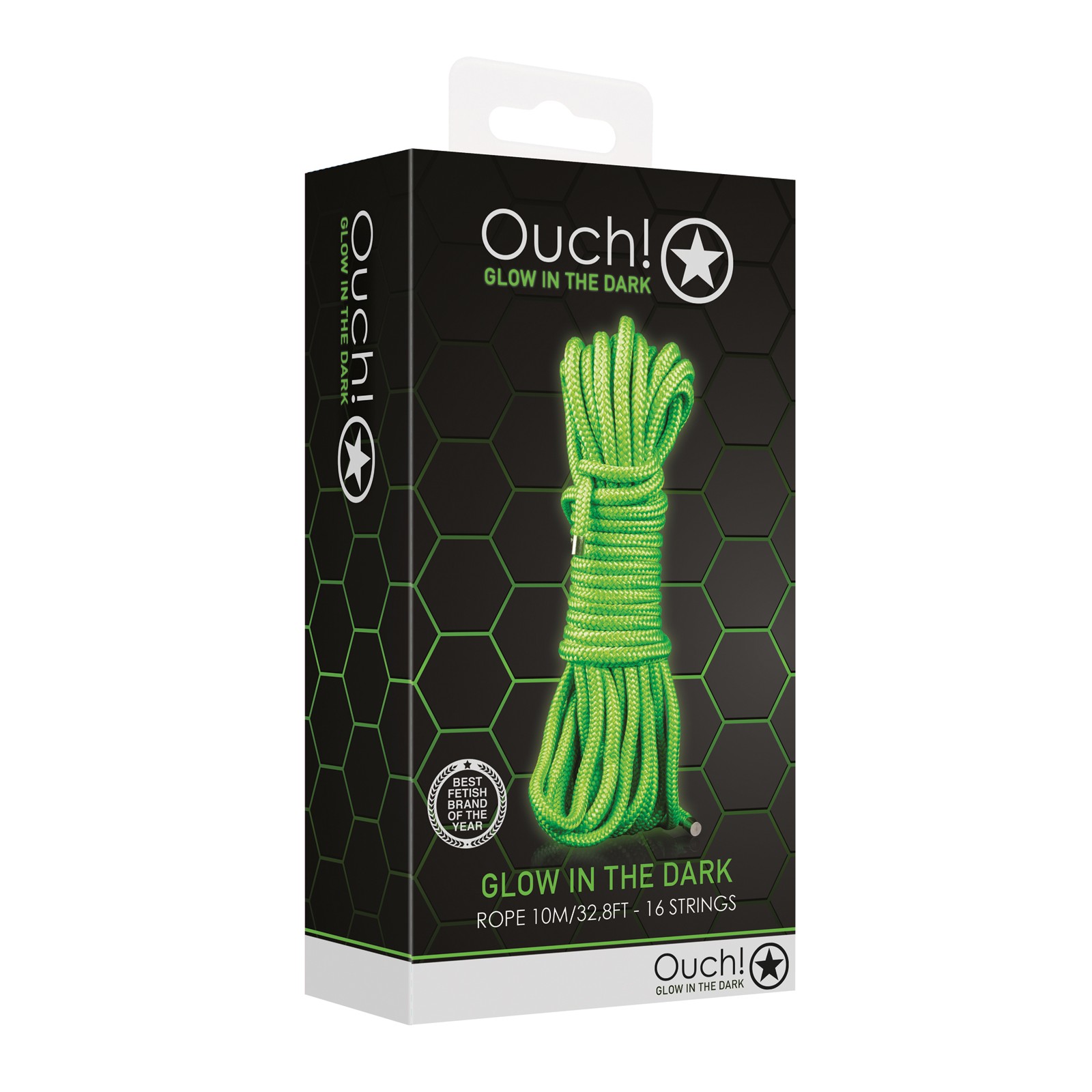 Ouch Glow in the Dark Bondage Rope 10m Ouch Glow in the Dark Bondage Rope 10m