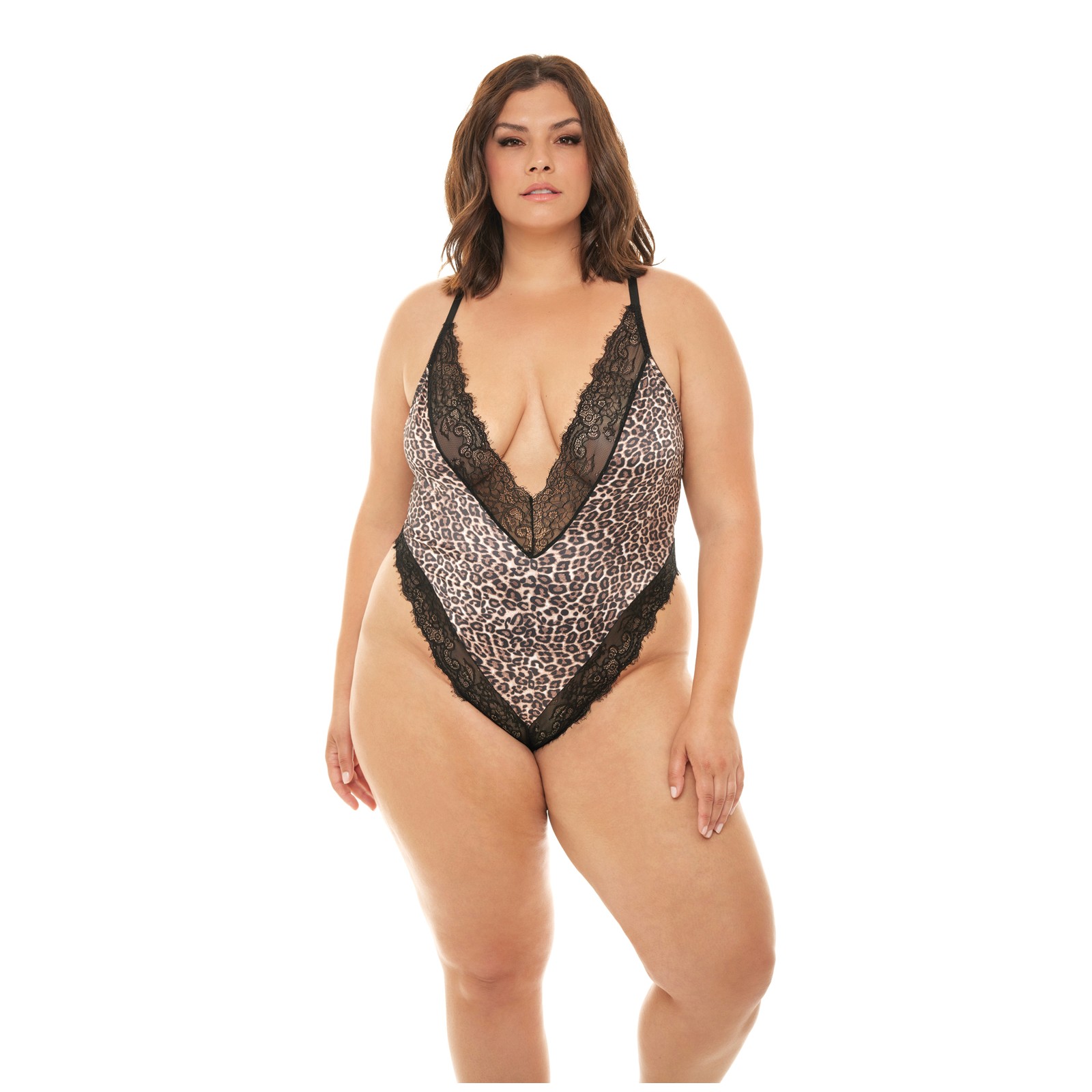 Jolene Satin Teddy for Flattering Curves Jolene Satin Teddy for Flattering Curves