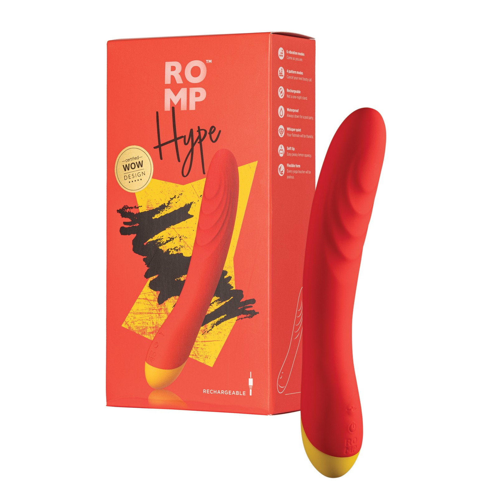 ROMP Hype G Spot Vibrator Red ROMP Hype G Spot Vibrator Red