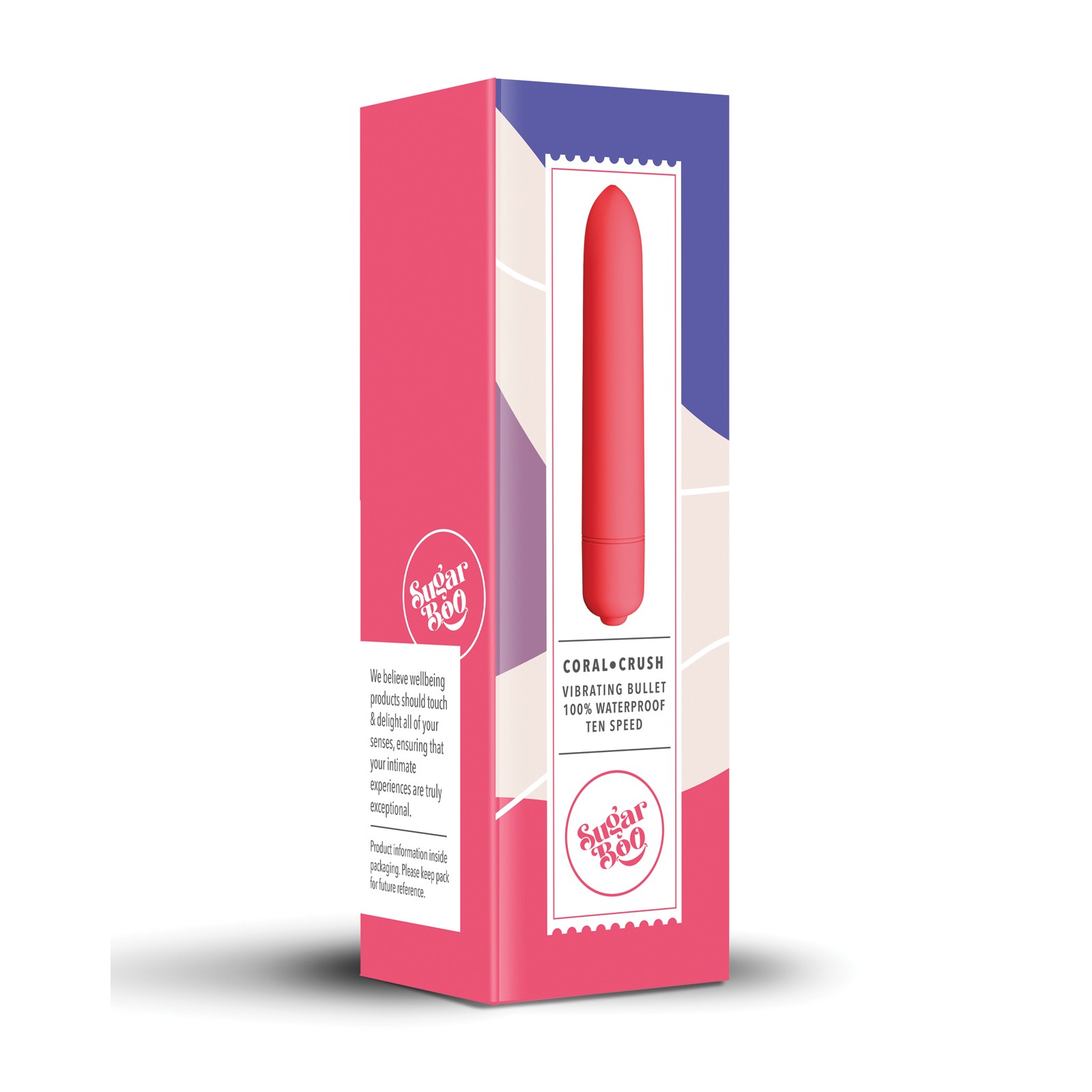 SugarBoo Coral Crush Vibrating Bullet Coral SugarBoo Coral Crush Vibrating Bullet Coral