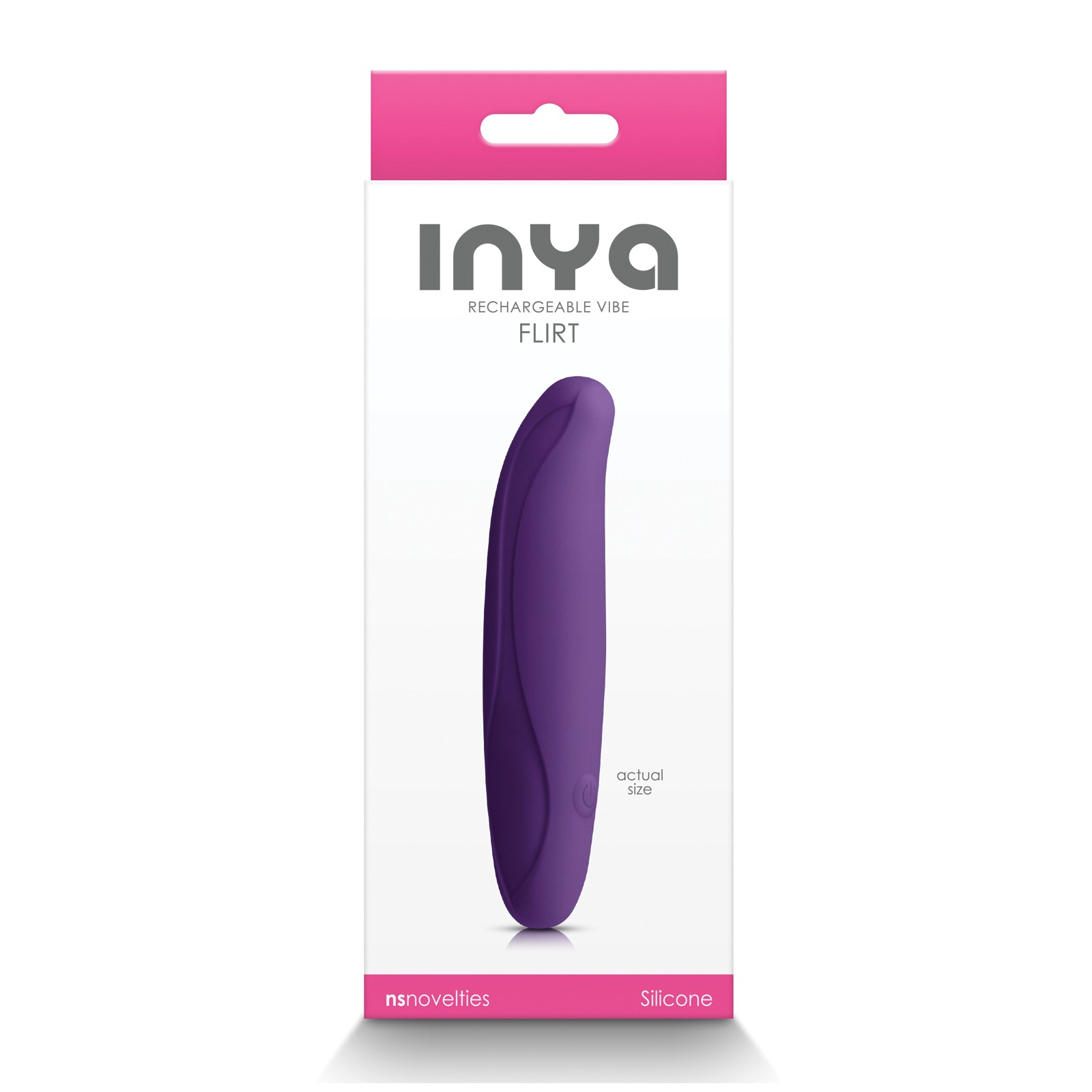 Vibrador INYA Flirt Púrpura Oscuro Flexible Vibrador INYA Flirt Púrpura Oscuro Flexible