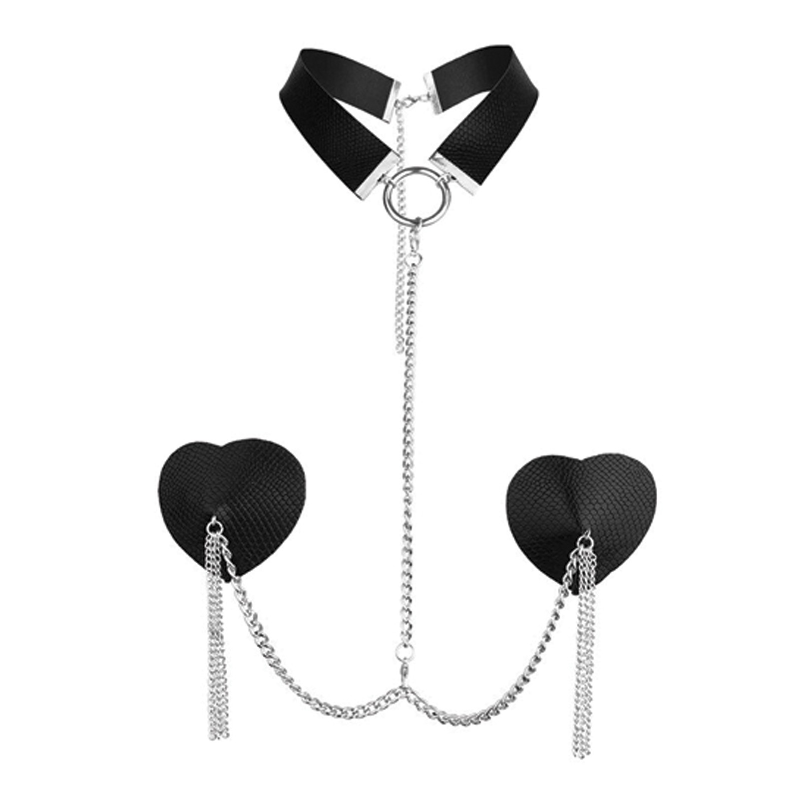 Collar Cuero Nipplicious Dominatrix y Pasties Collar Cuero Nipplicious Dominatrix y Pasties