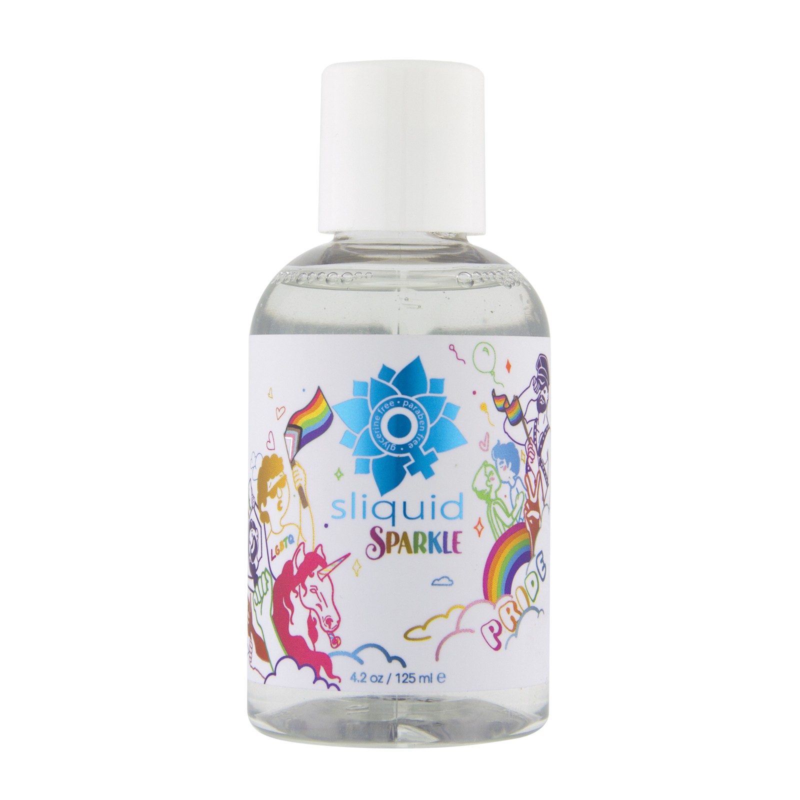 Sliquid Naturals Sparkle Pride Lube 4.2 oz Sliquid Naturals Sparkle Pride Lube 4.2 oz
