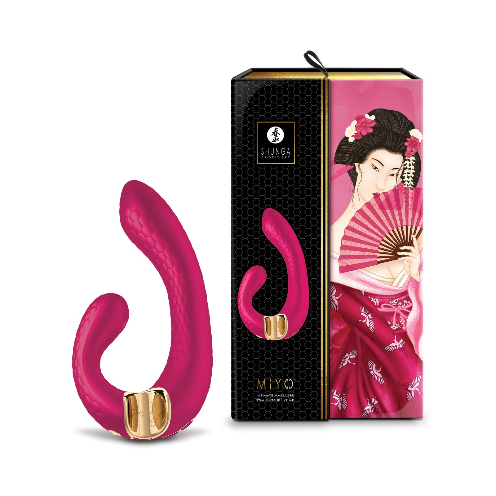 Shunga Miyo Intimate Massager in Raspberry Shunga Miyo Intimate Massager in Raspberry