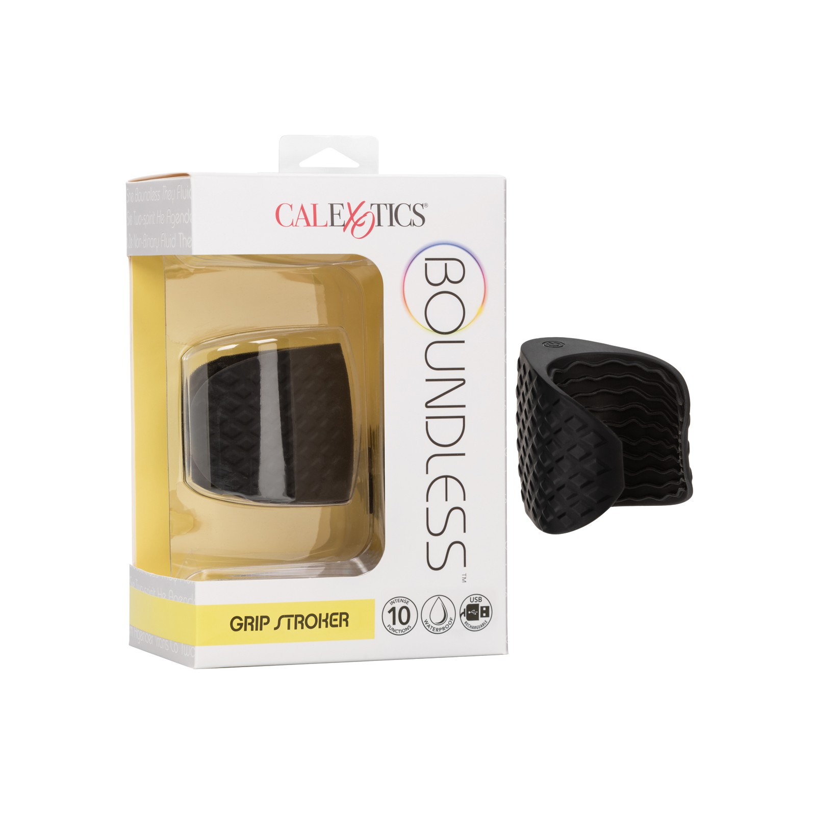 Masturbador Vibrante Boundless Grip Negro - Placer Máximo Masturbador Vibrante Boundless Grip Negro - Placer Máximo