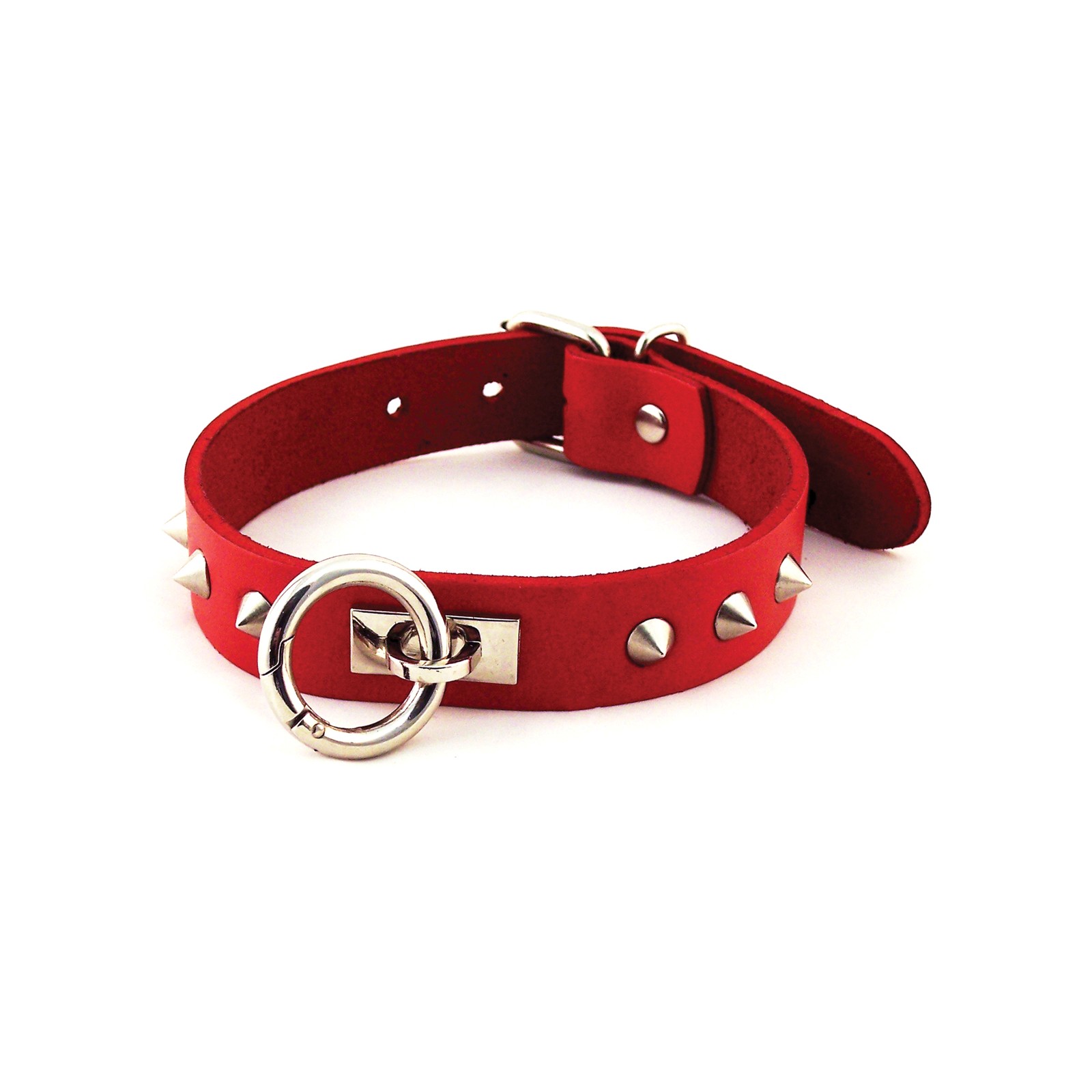 Collar de Cuero Rouge con Anillo O para Juegos de Bondage Collar de Cuero Rouge con Anillo O para Juegos de Bondage