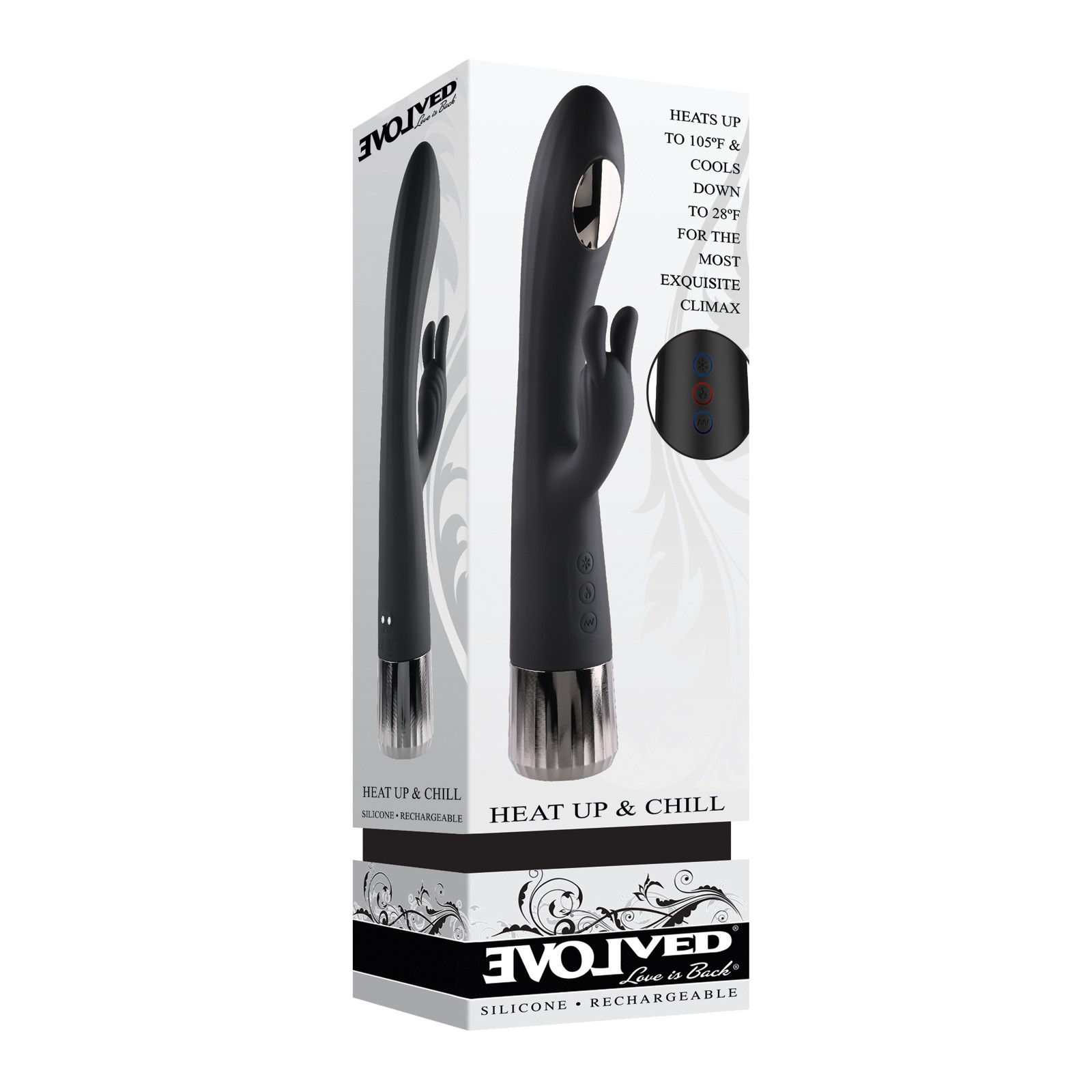 Evolved Heat Up and Chill G-Spot Rabbit - Black Evolved Heat Up and Chill G-Spot Rabbit - Black