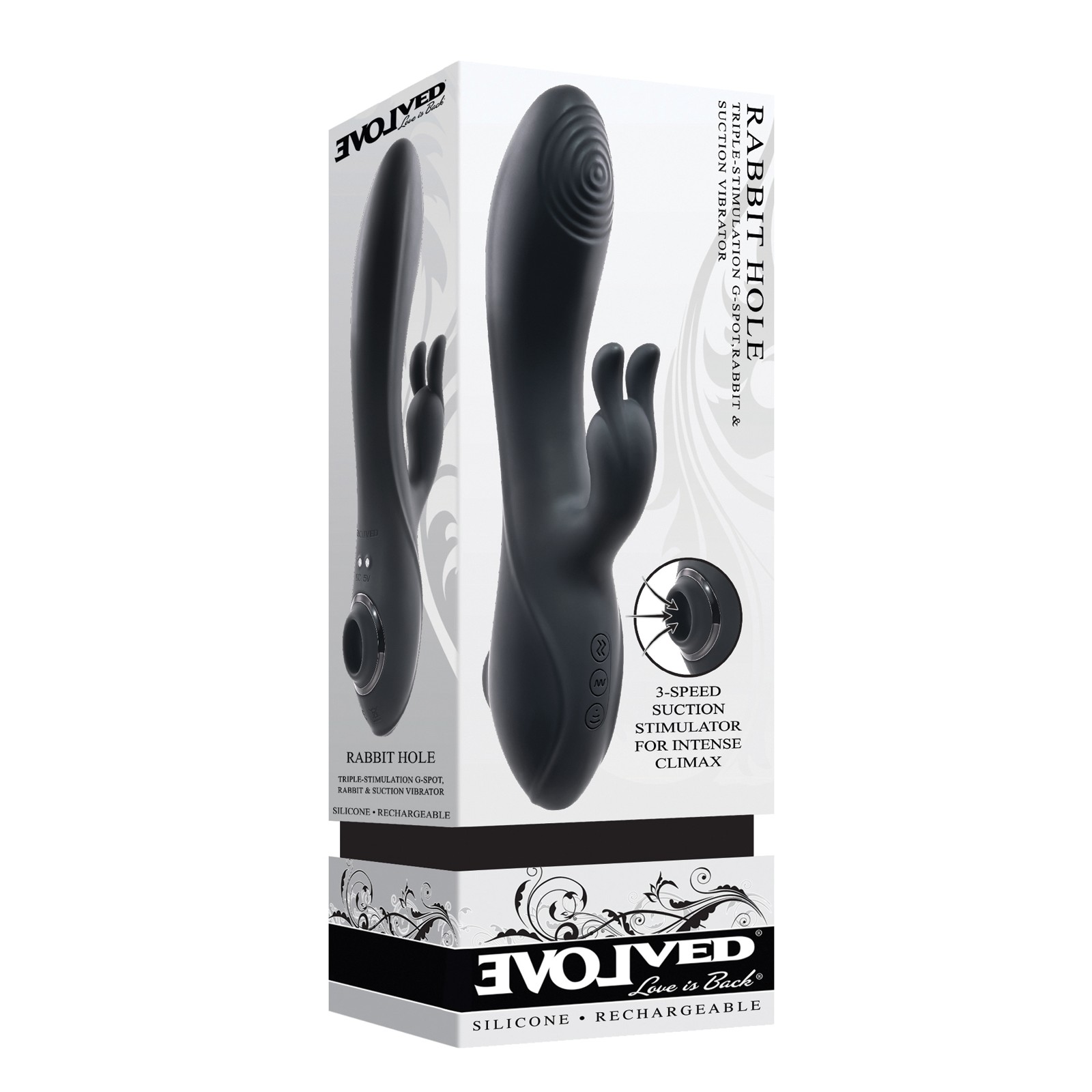 Vibrador de Triple Estimulación Evolved Rabbit Hole Vibrador de Triple Estimulación Evolved Rabbit Hole